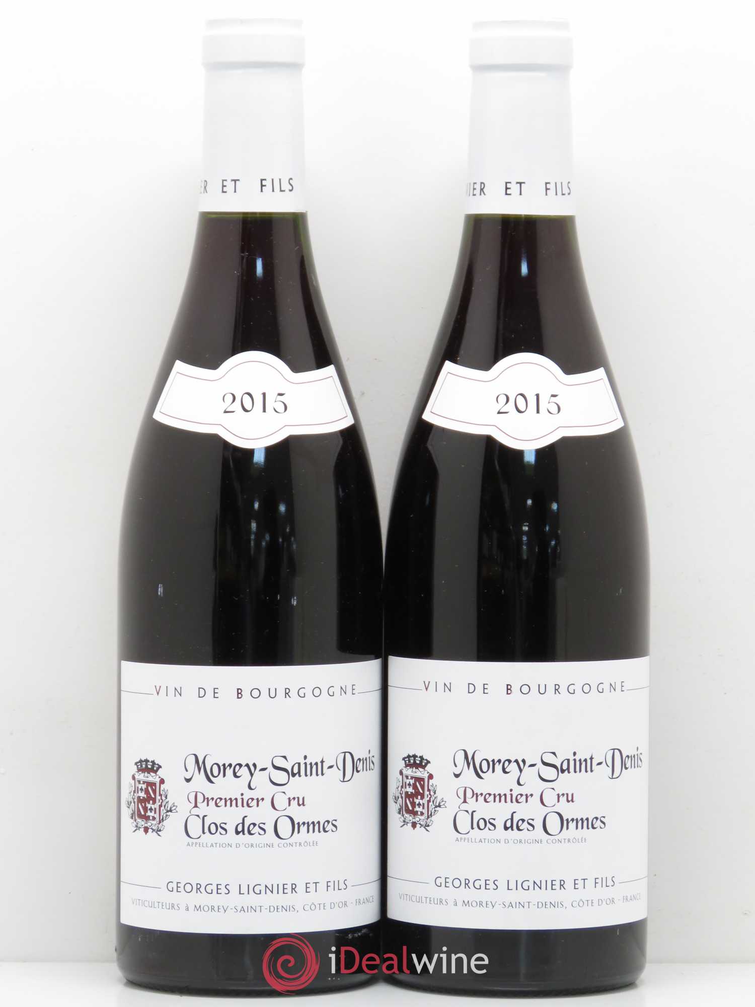 Morey-Saint-Denis 1er Cru Clos Des Ormes Domaine Georges Lignier 2015 - Posten von 2 Flaschen - 0