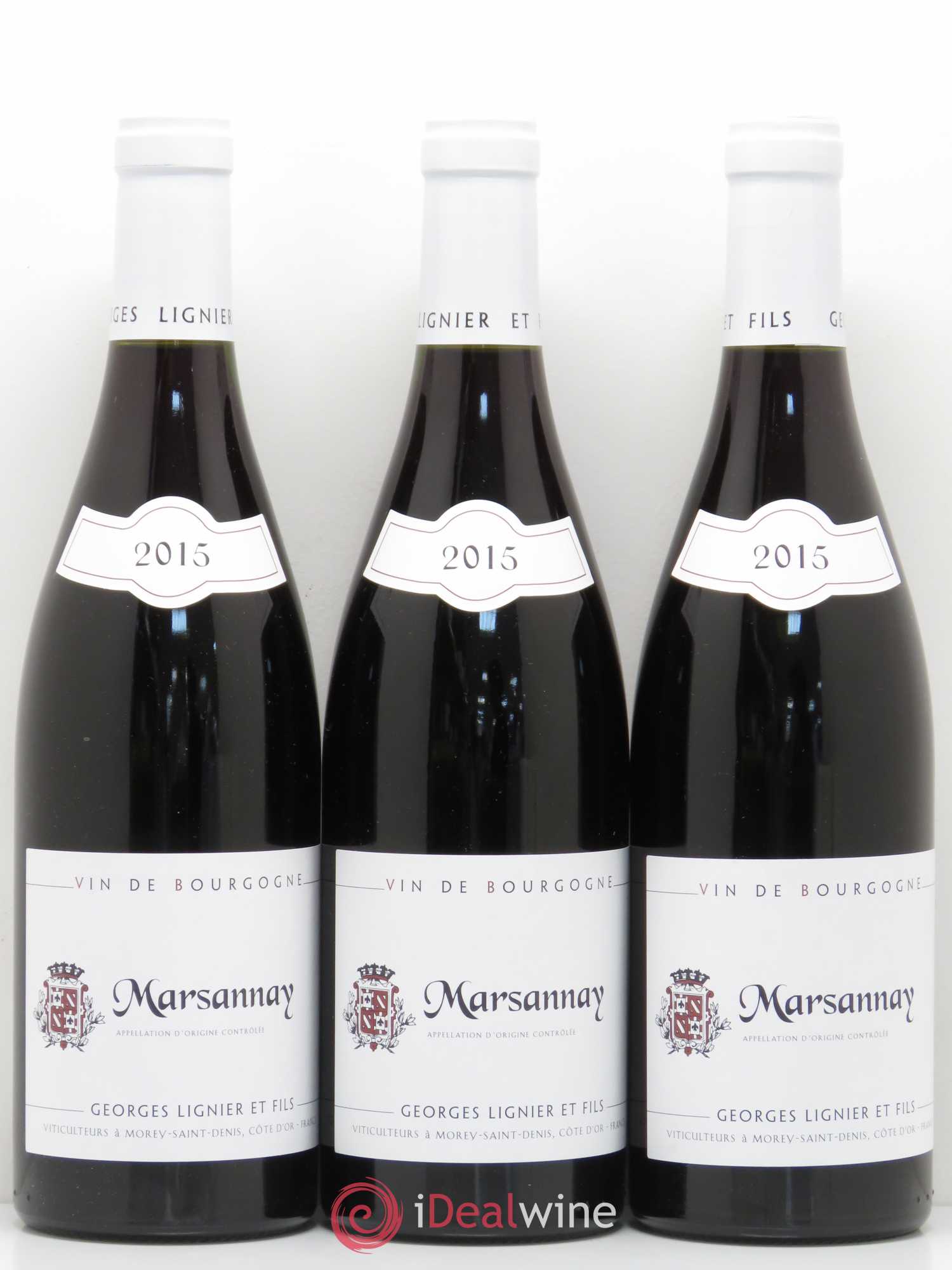 Marsannay Domaine Georges Lignier 2015 - Lot de 3 bouteilles - 0