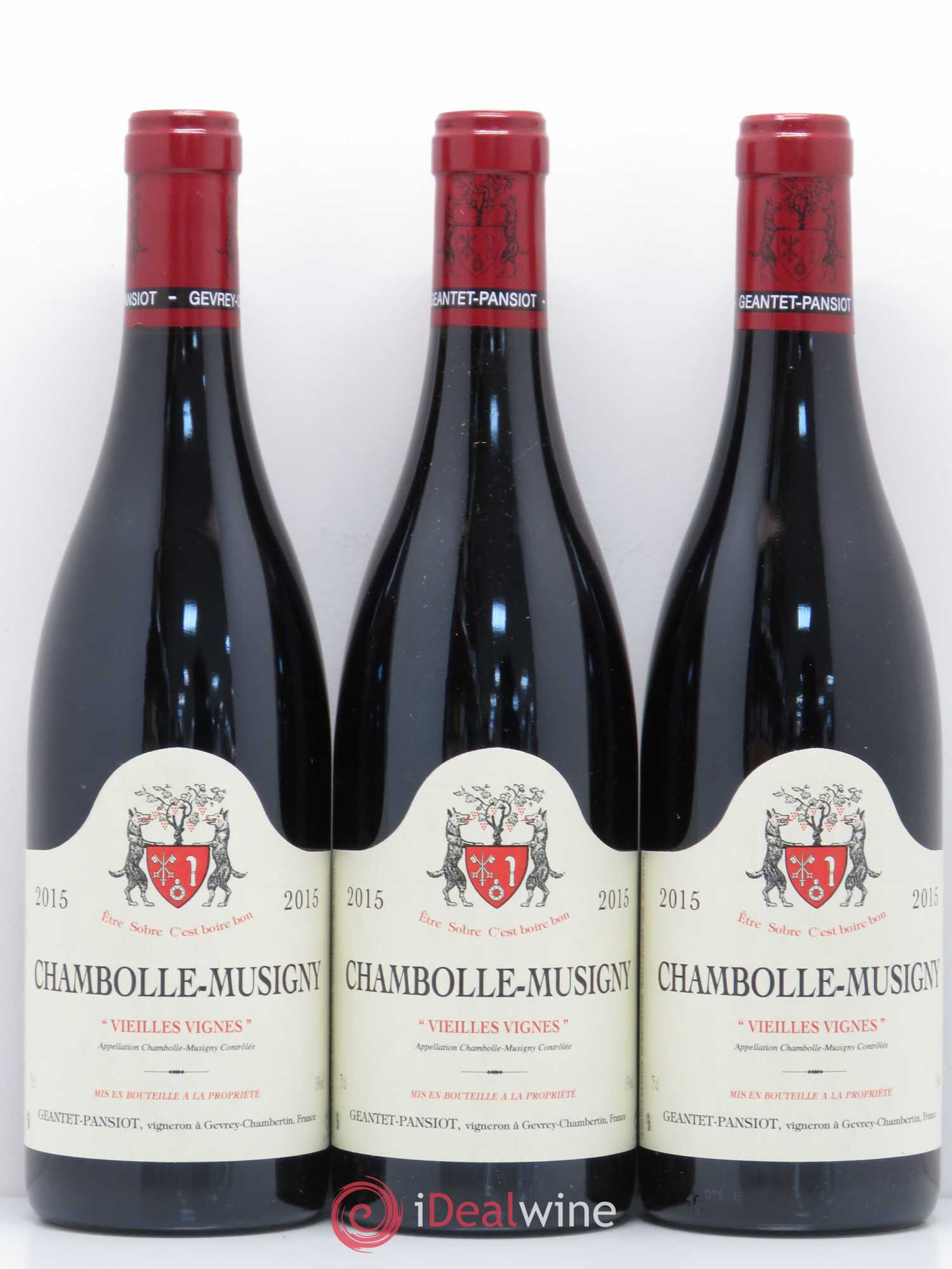 Chambolle-Musigny Vieilles vignes Geantet-Pansiot 2015 - Lot de 3 bouteilles - 0