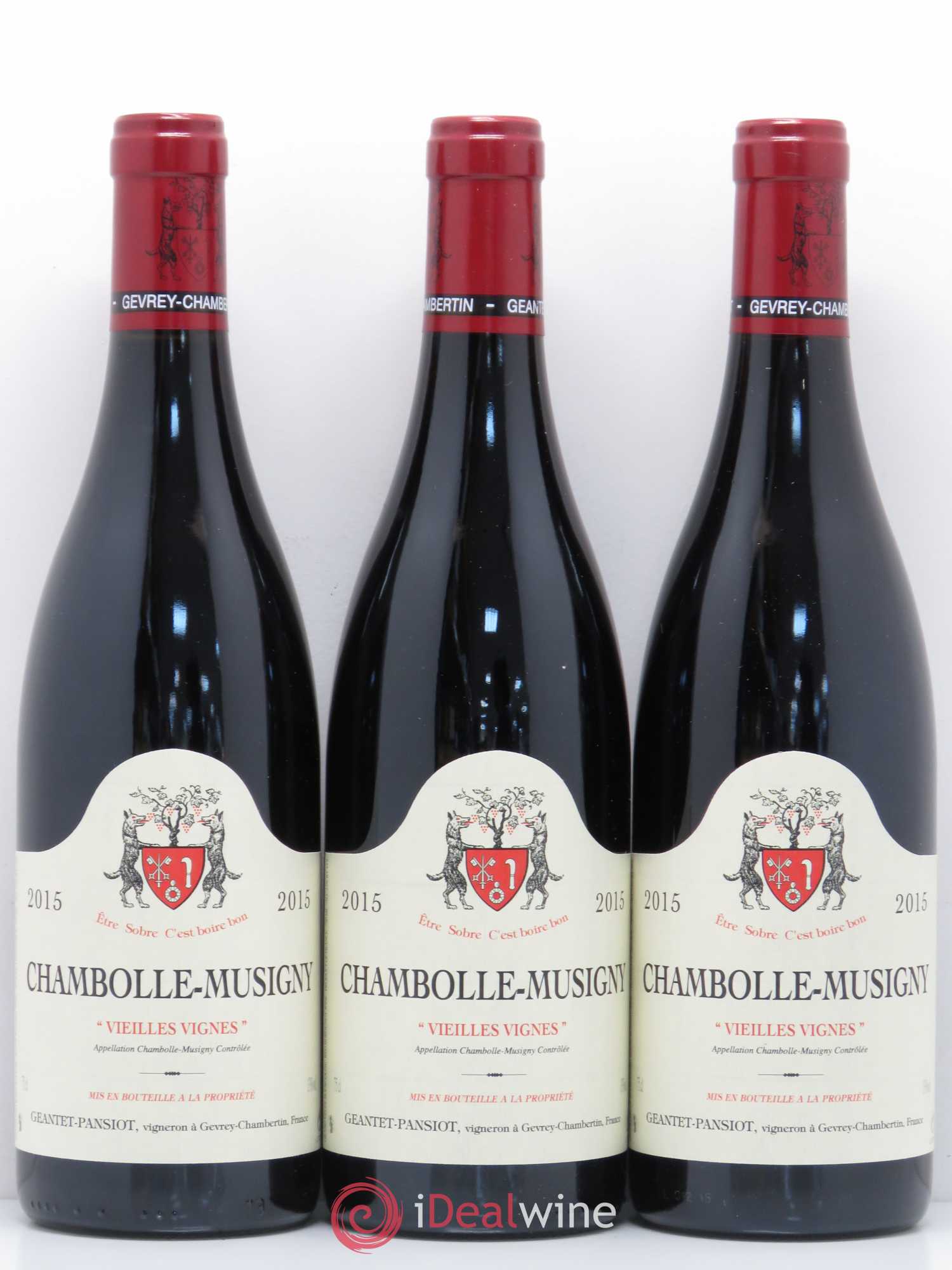 Chambolle-Musigny Vieilles vignes Geantet-Pansiot 2015 - Lot de 3 bouteilles - 0