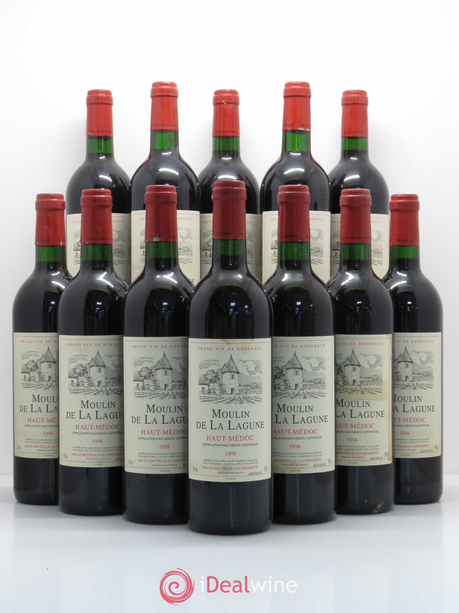 Moulin de La Lagune Second Vin 1998 - Lot de 12 bouteilles - 0
