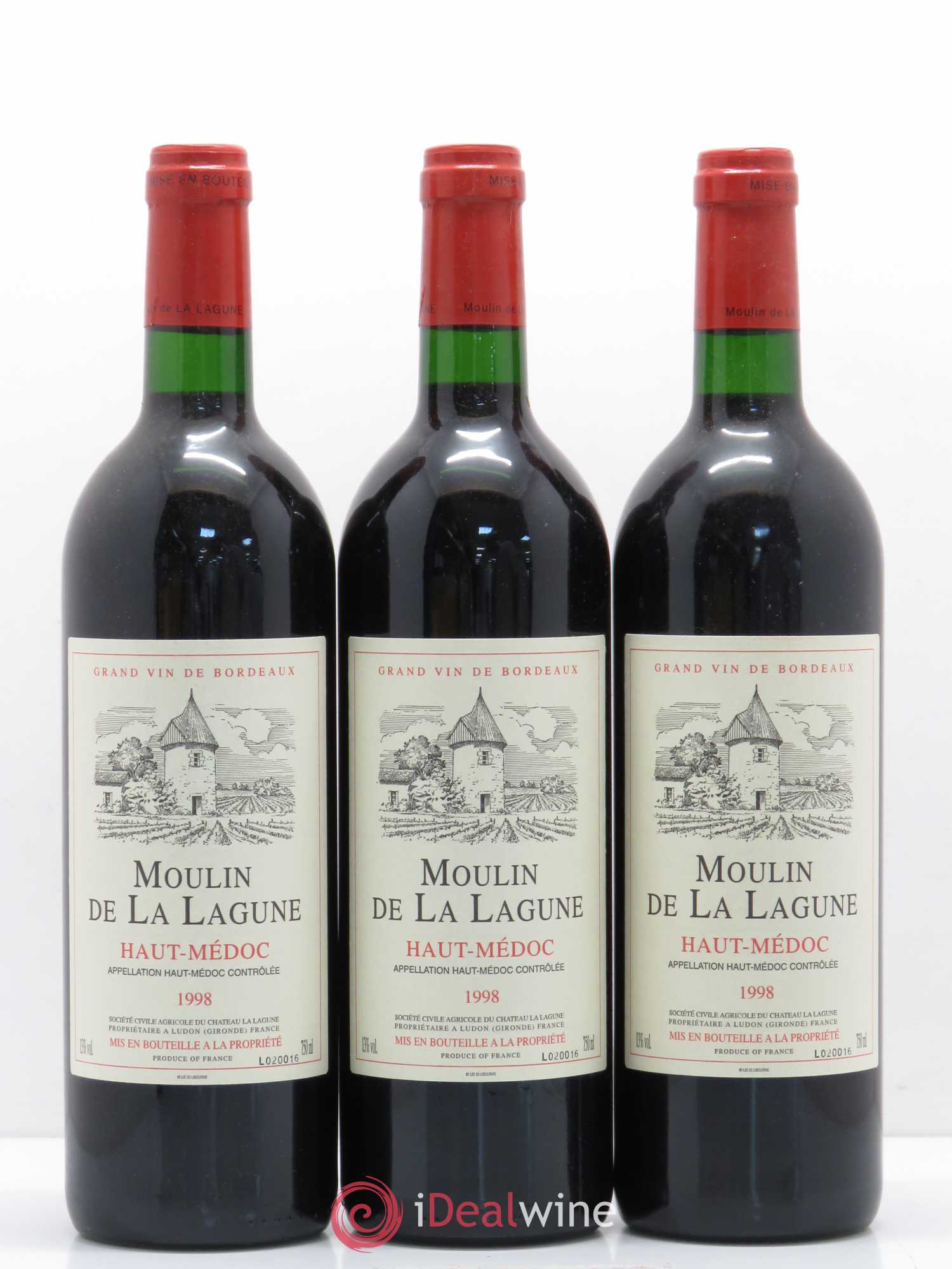 Moulin de La Lagune Second Vin 1998 - Lot de 12 bouteilles - 1