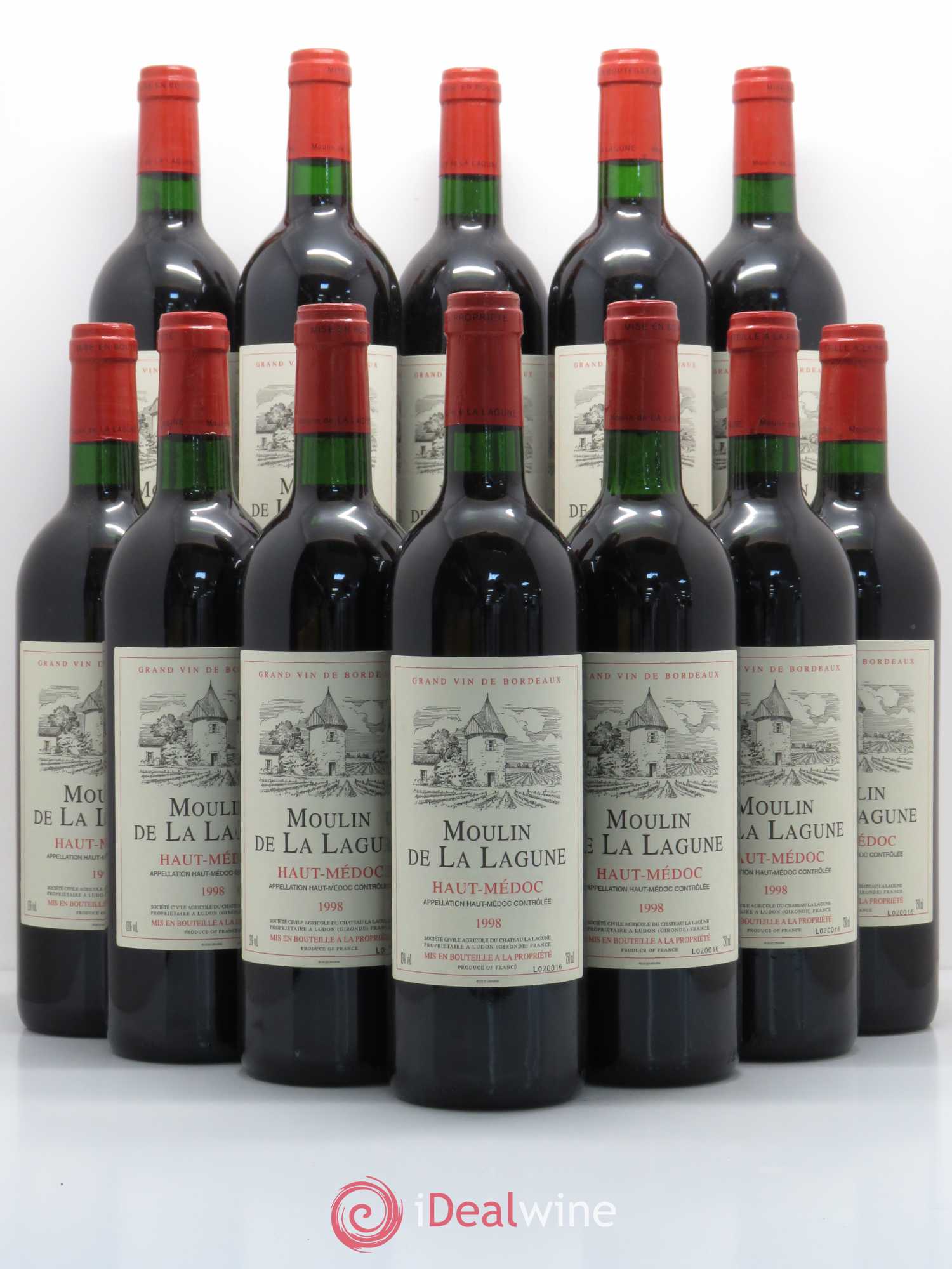Moulin de La Lagune Second Vin 1998 - Lot de 12 bouteilles - 0