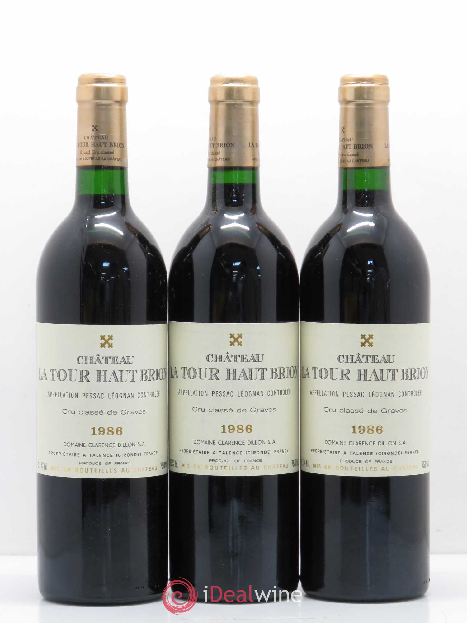 Château la Tour Haut-Brion Cru Classé de Graves 1986 - Lot de 12 bouteilles - 3