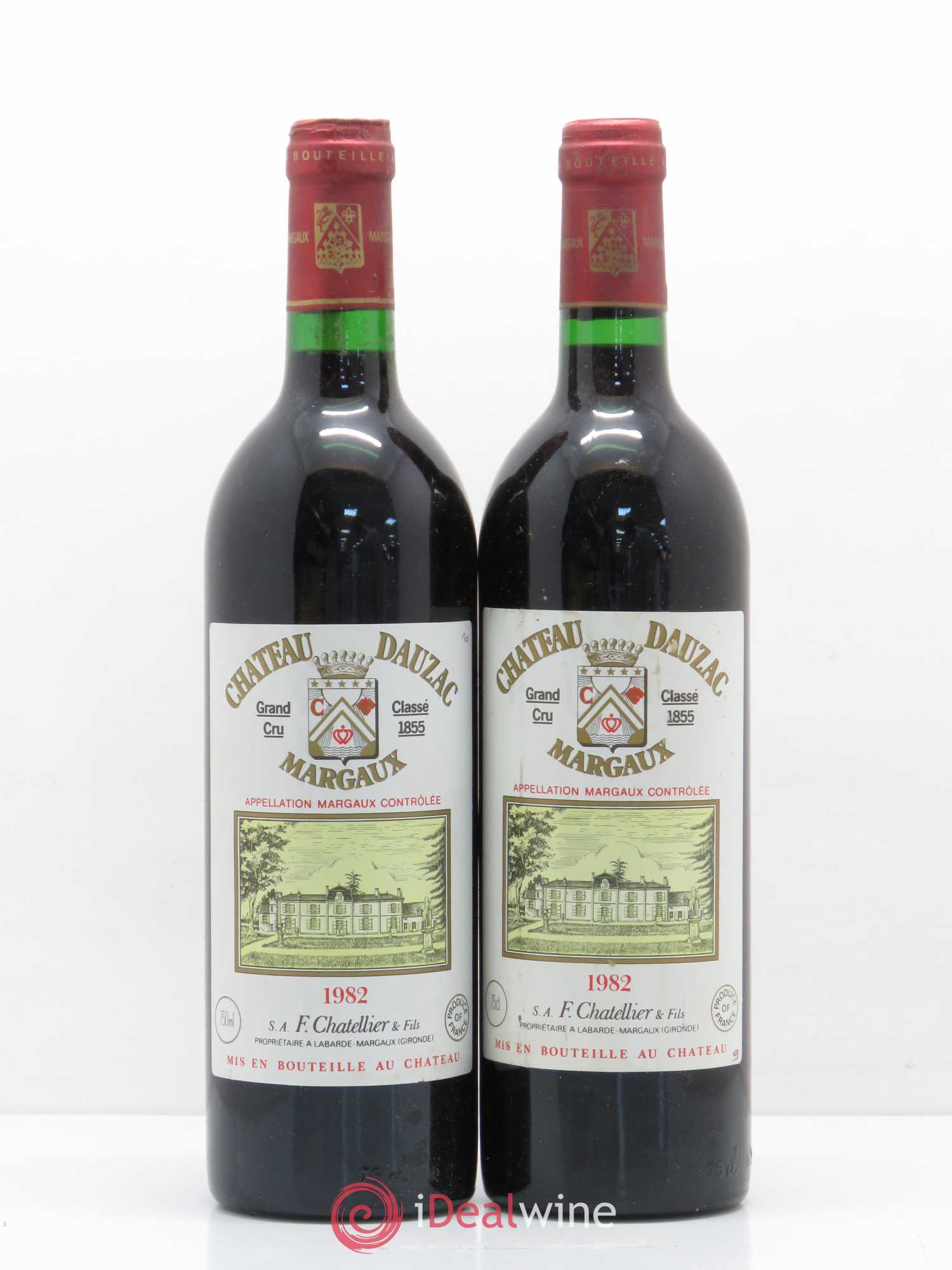 Château Dauzac 5ème Grand Cru Classé 1982 - Lot de 2 bouteilles - 0