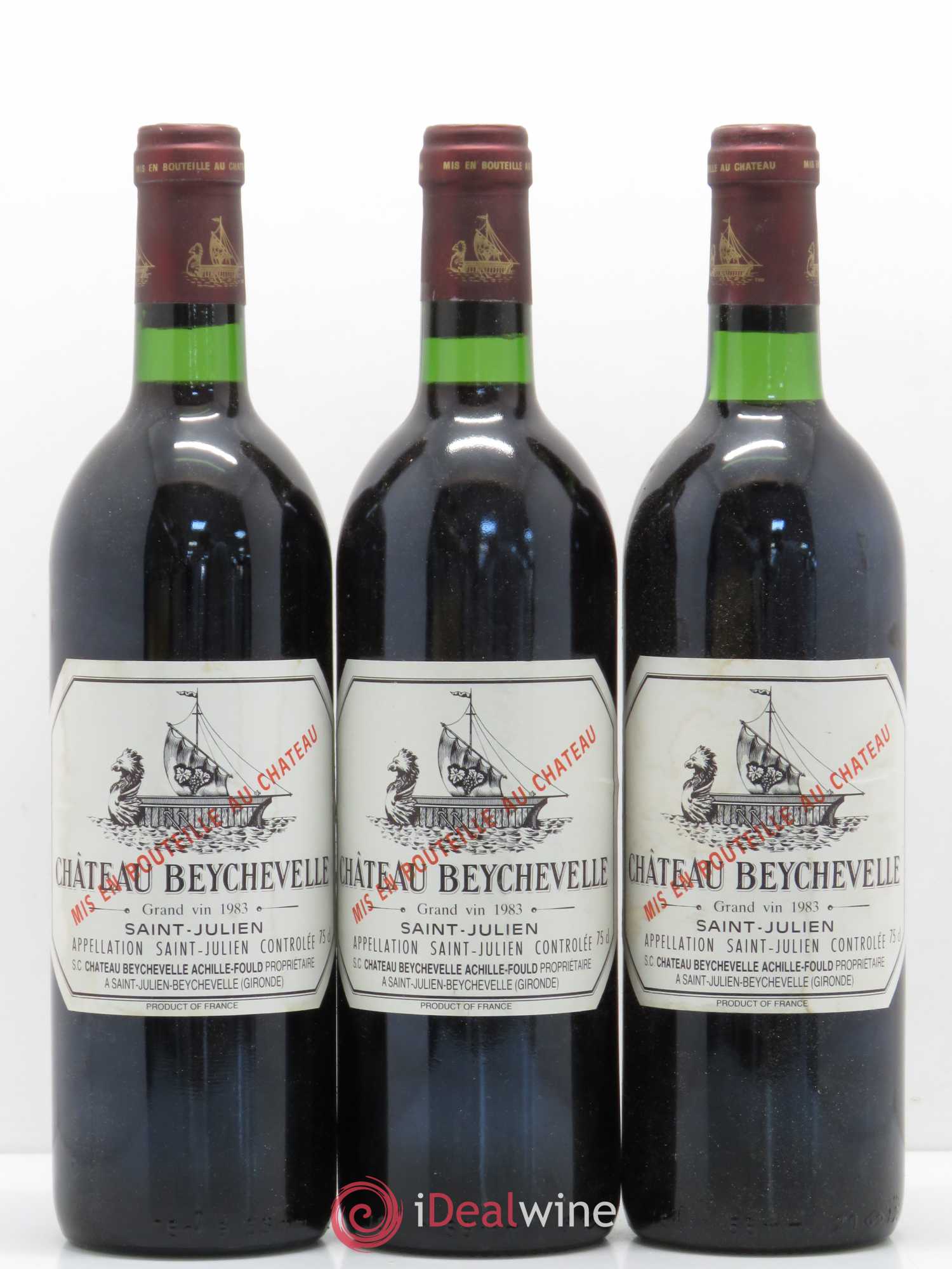Château Beychevelle 4ème Grand Cru Classé 1983 - Lot de 6 bouteilles - 2