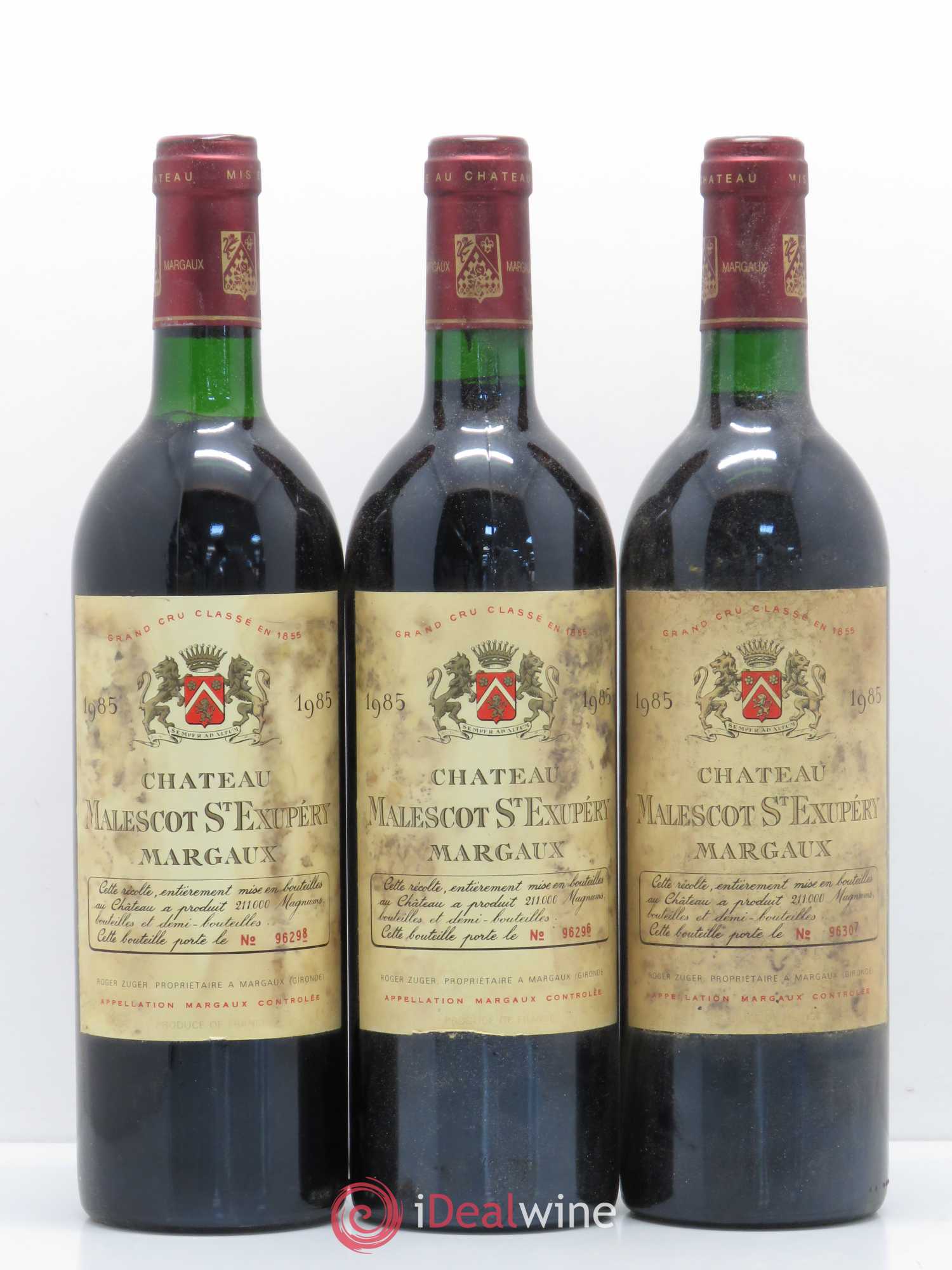 Château Malescot Saint-Exupéry 3ème Grand Cru Classé 1985 - Lot de 12 bouteilles - 1