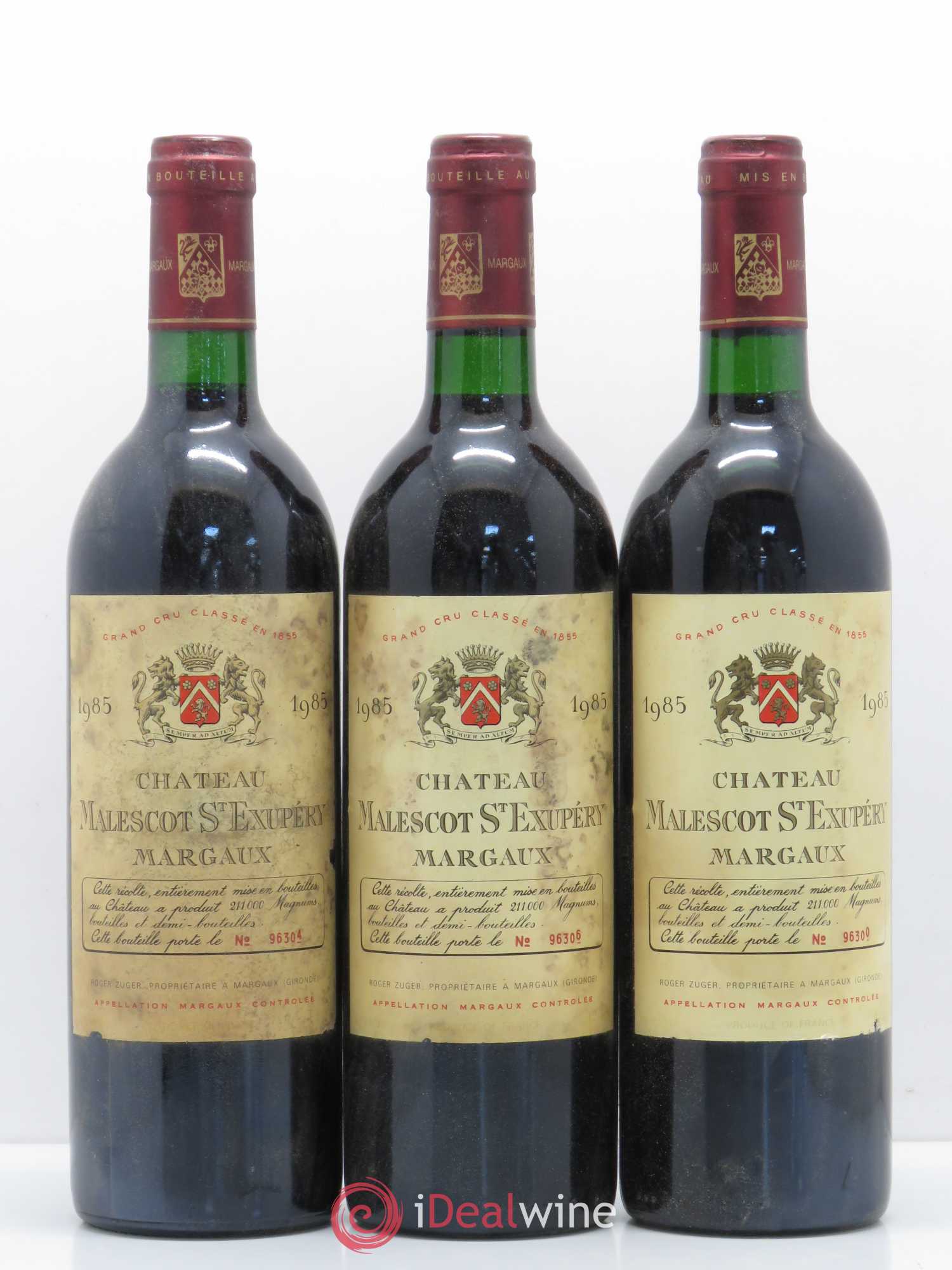 Château Malescot Saint-Exupéry 3ème Grand Cru Classé 1985 - Lot de 12 bouteilles - 3
