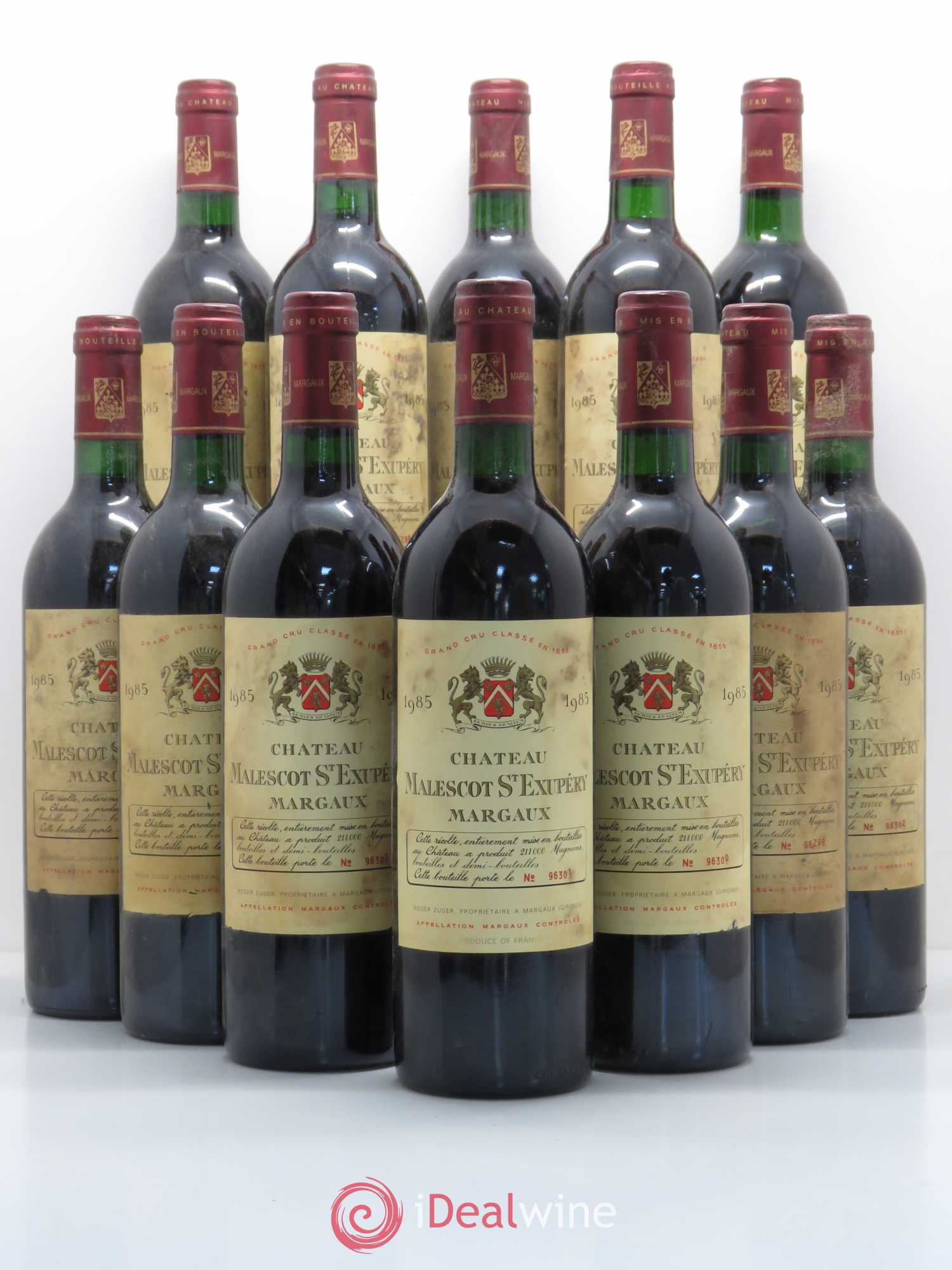 Château Malescot Saint-Exupéry 3ème Grand Cru Classé 1985 - Lot de 12 bouteilles - 0