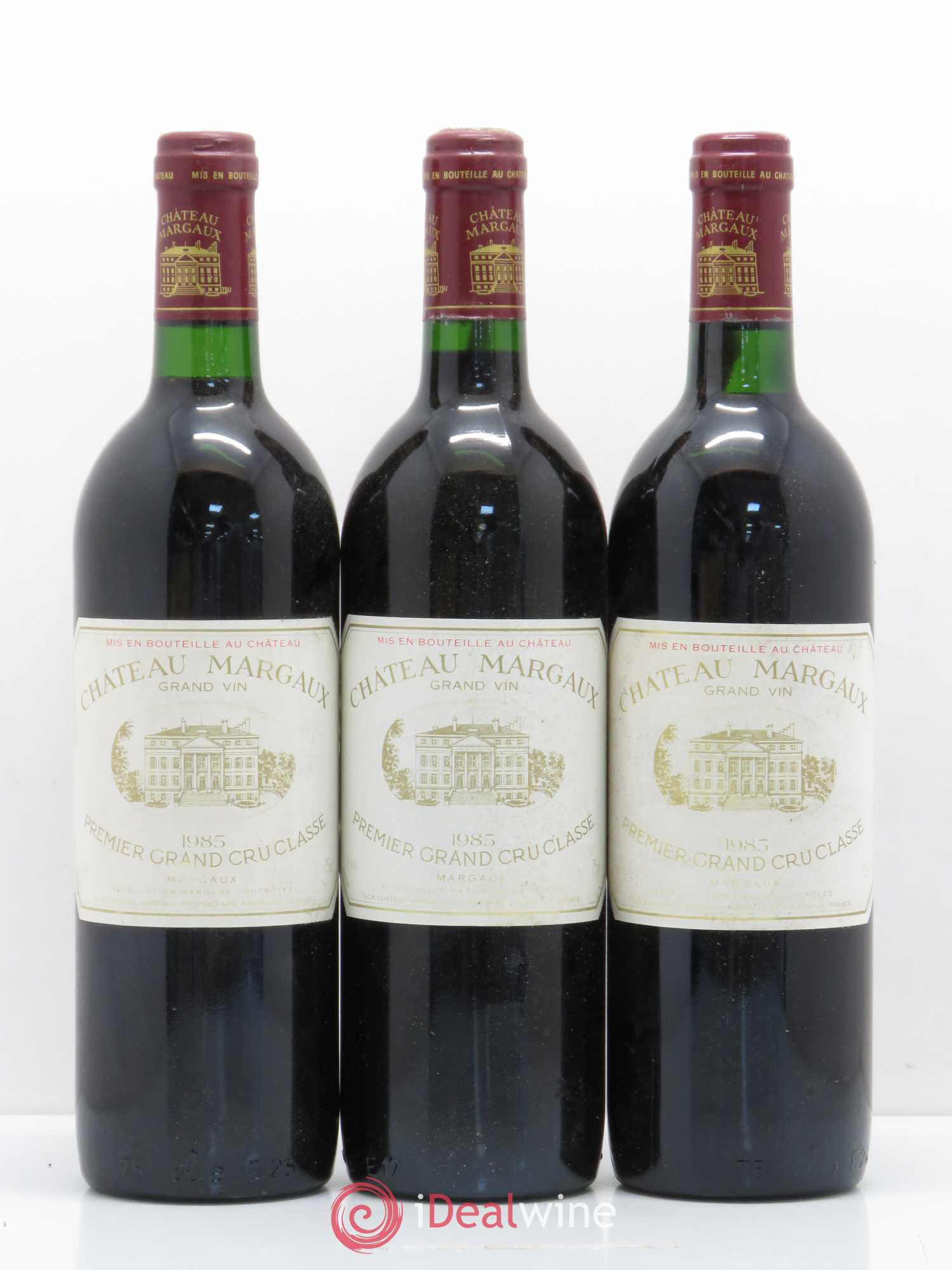 Château Margaux 1er Grand Cru Classé 1985 - Lot de 3 bouteilles - 0