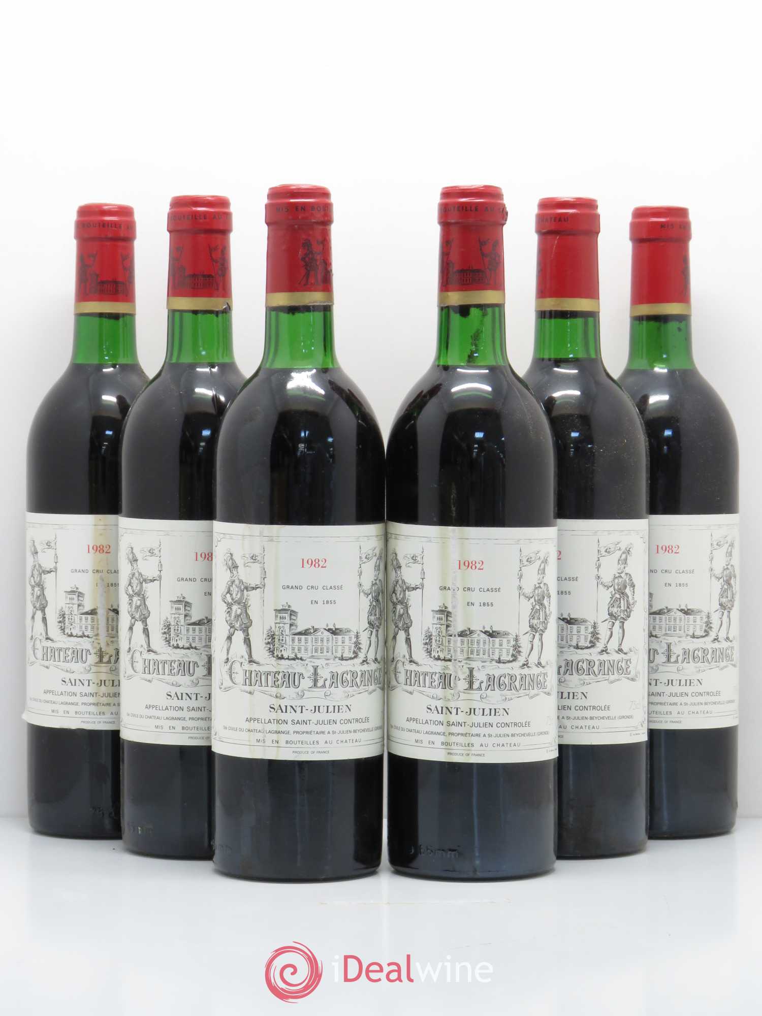 Château Lagrange 3ème Grand Cru Classé 1982 - Lot de 6 bouteilles - 0