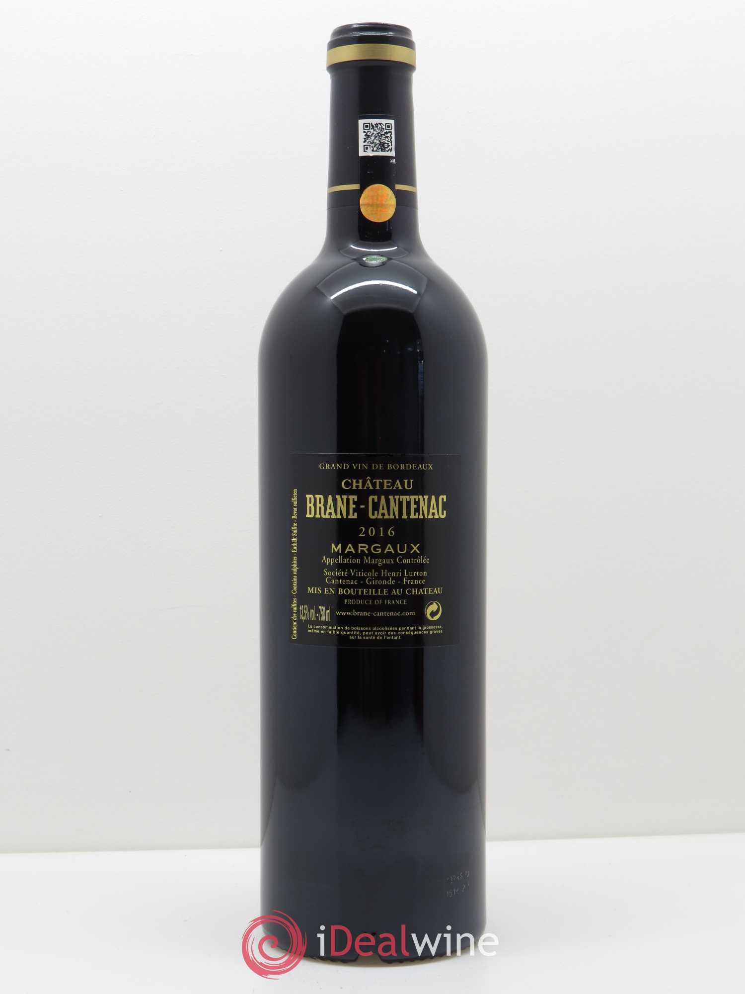 Château Brane Cantenac 2ème Grand Cru Classé 2016 - Lot de 1 bouteille - 1