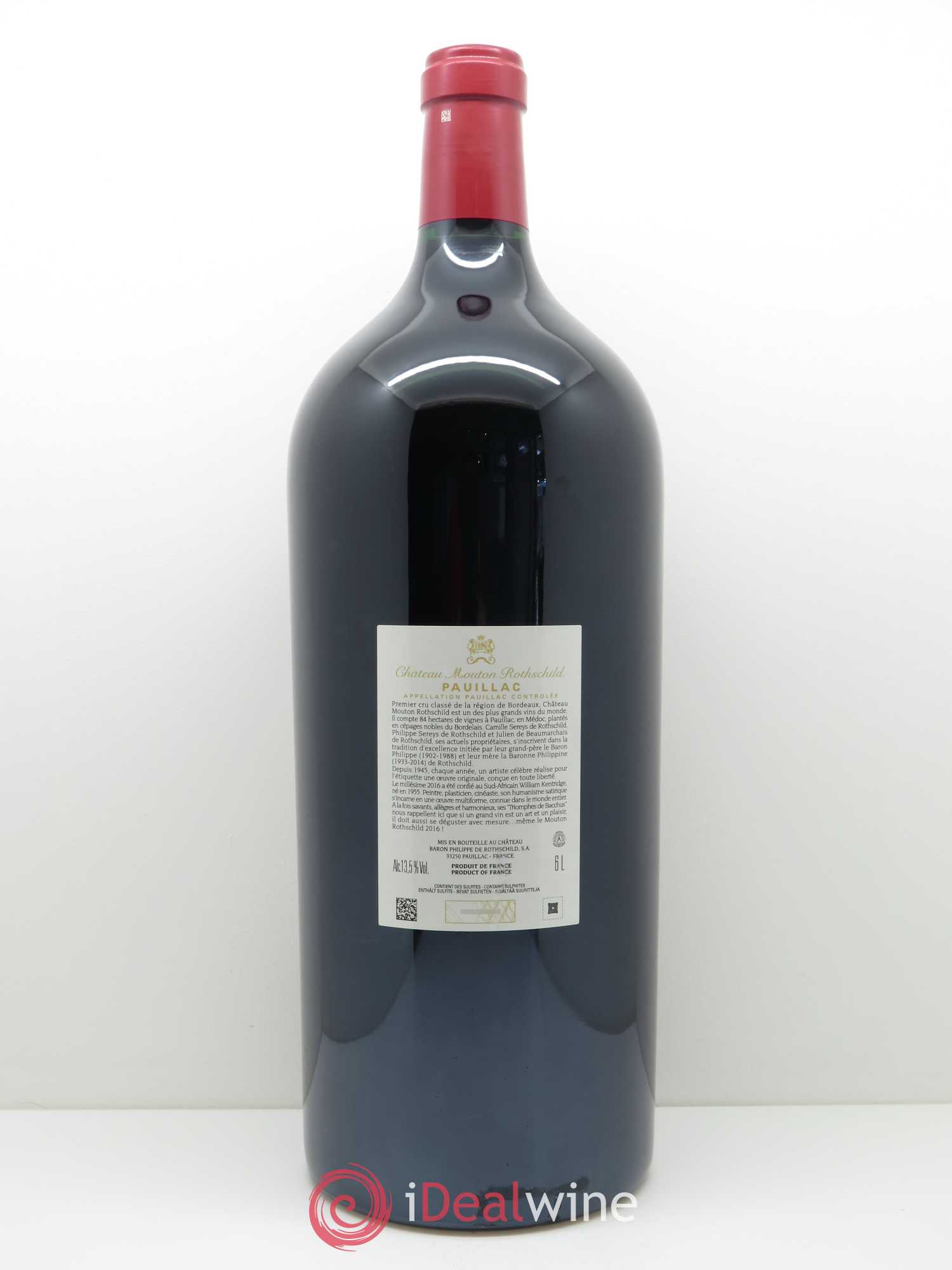 Château Mouton Rothschild 1er Grand Cru Classé (CBO à partir de 1 BTE) 2016 - Lot de 1 impériale - 1