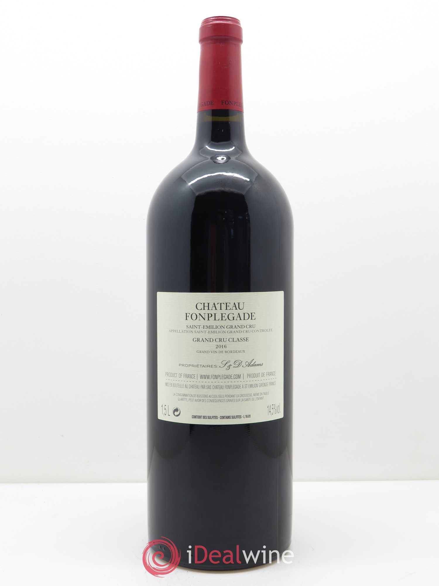 Château Fonplegade Grand Cru Classé 2016 - Lot of 1 magnum - 1