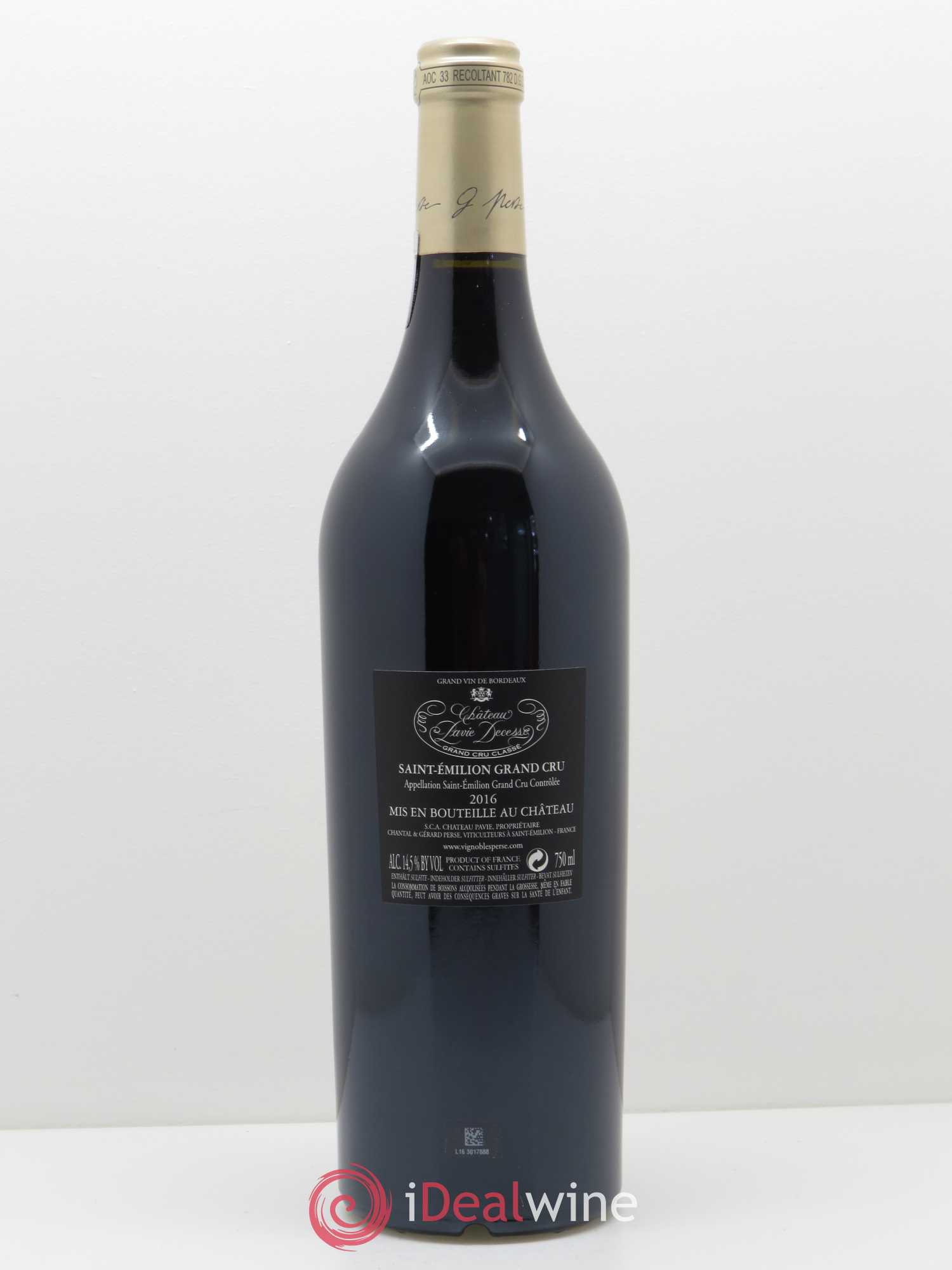 Château Pavie Decesse Grand Cru Classé 2016 - Lot de 1 bouteille - 1