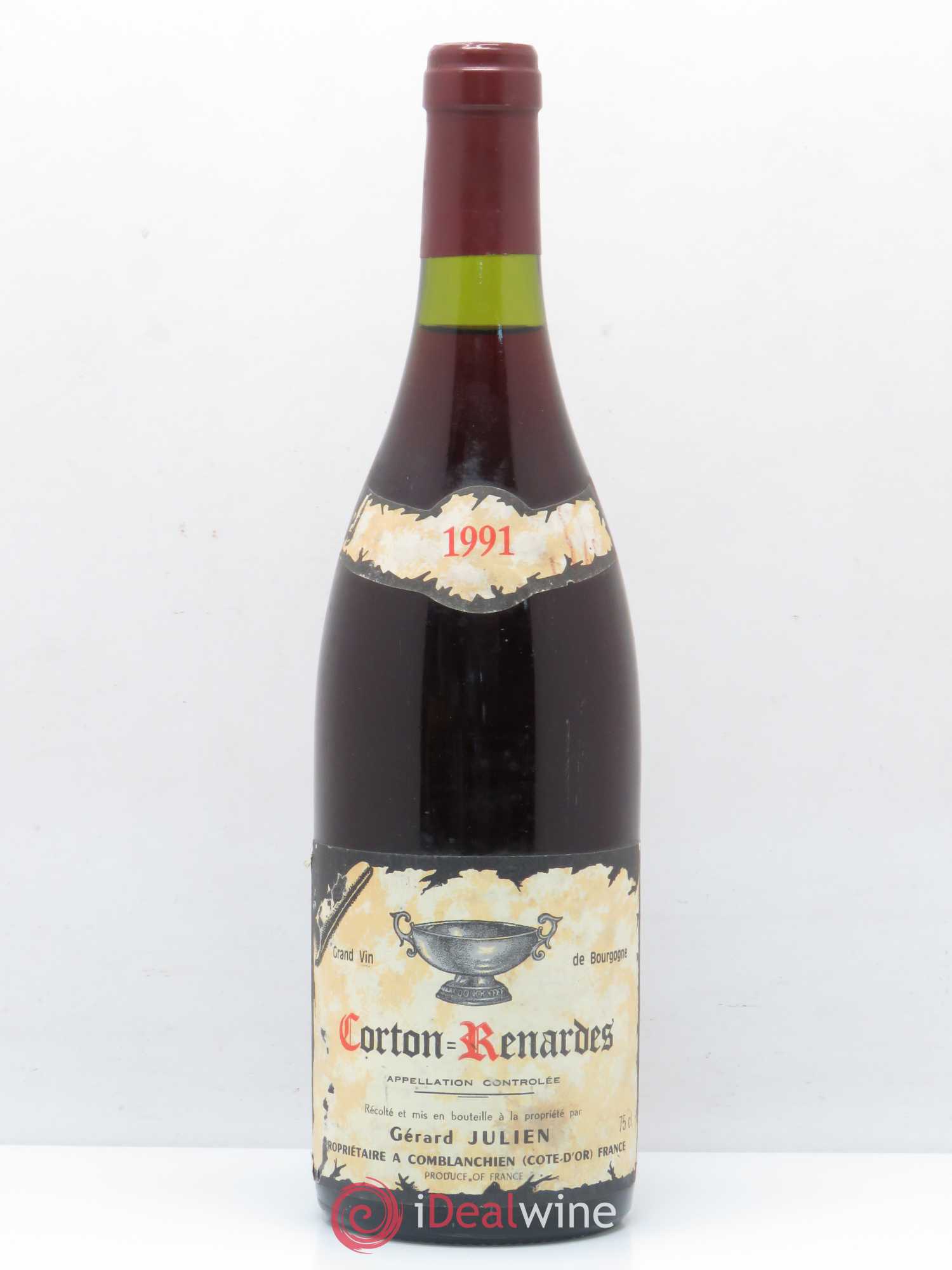 Corton Grand Cru Renardes Gerard Julien 1991 - Posten von 1 Flasche - 0