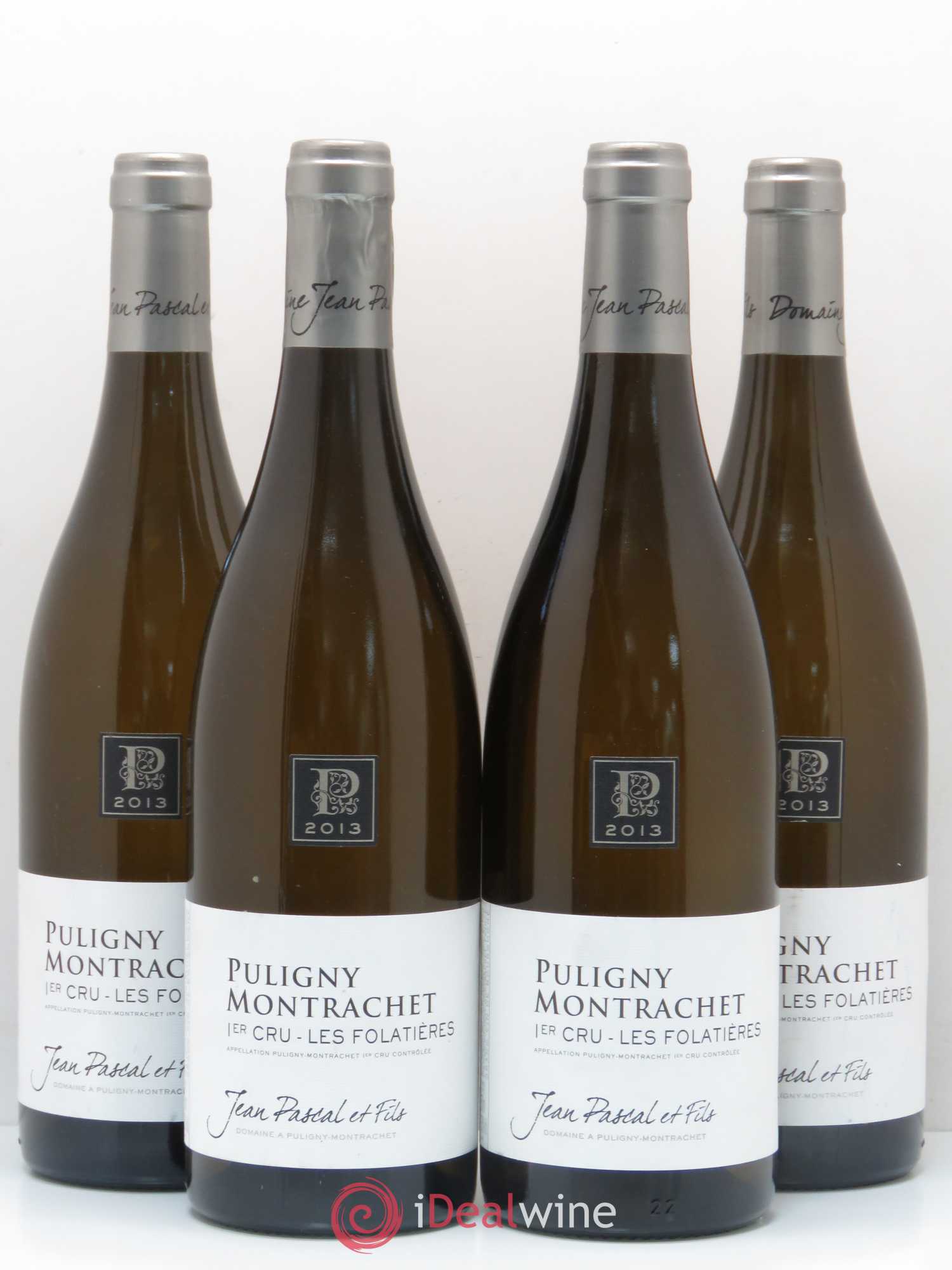 Puligny-Montrachet 1er Cru Les Folatières Jean Pascal et Fils 2013 - Lotto di 4 bottiglie - 0