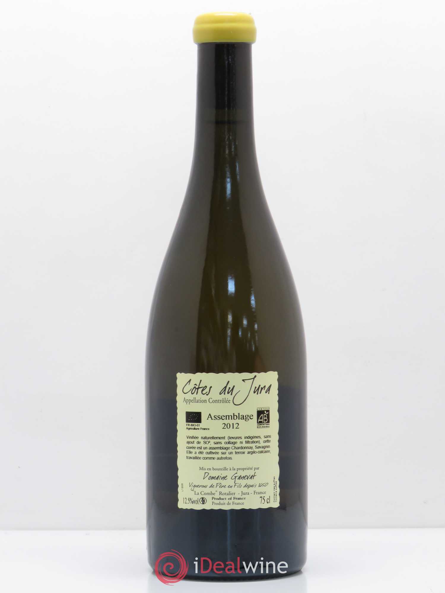 Côtes du Jura Cuvée Orégane Jean-François Ganevat (Domaine) 2012 - Lot de 1 bouteille - 1