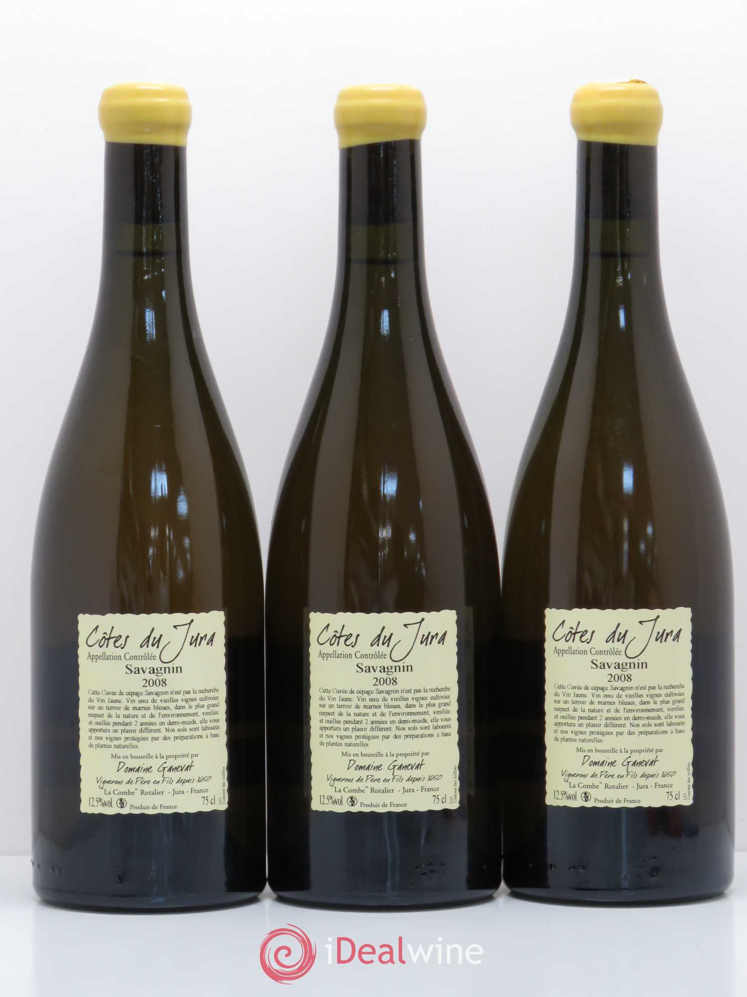 Côtes du Jura Les Chalasses Marnes Bleues Jean-François Ganevat (Domaine) 2008 - Lot de 3 bouteilles - 1