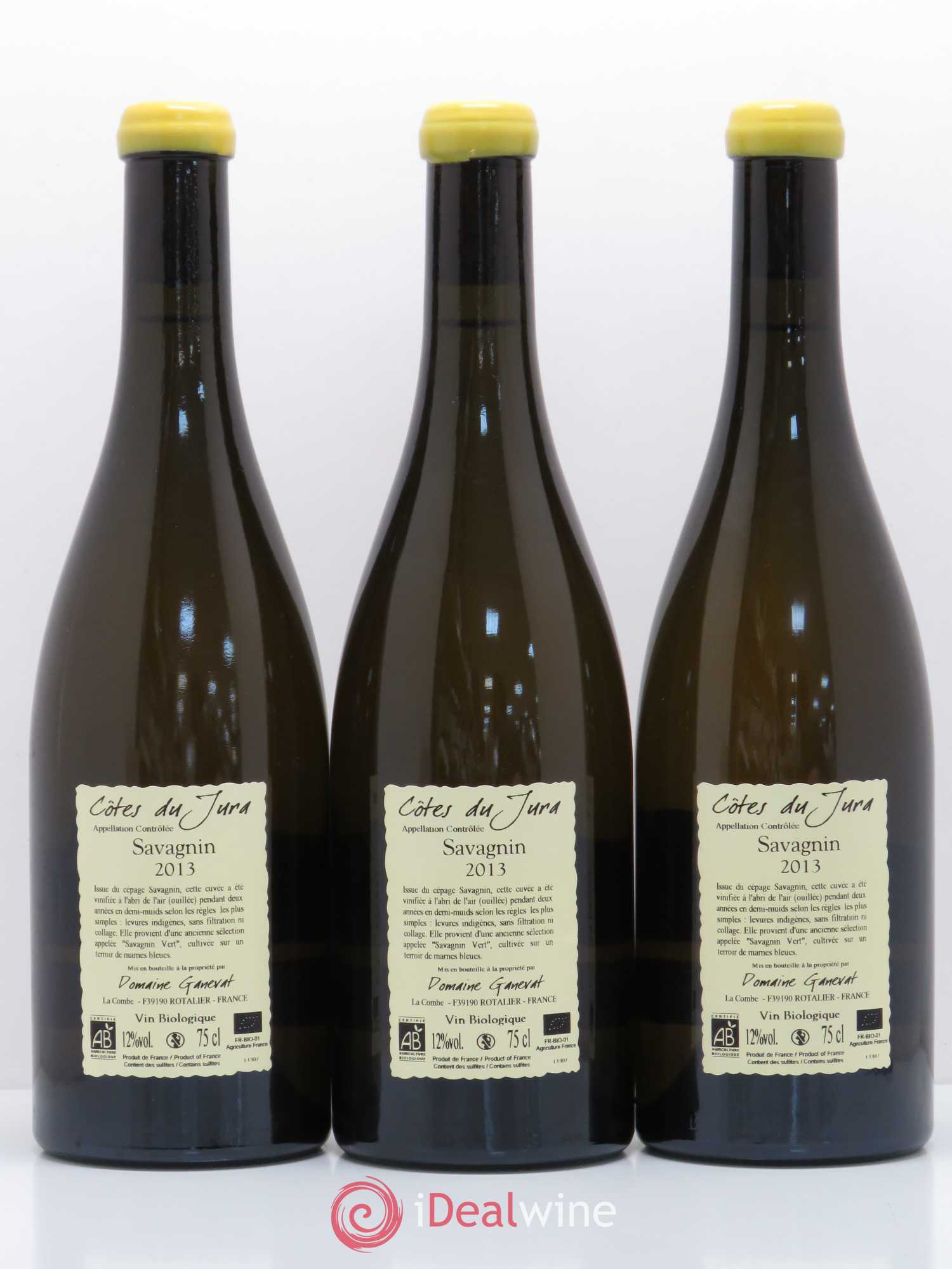 Côtes du Jura Les Chalasses Marnes Bleues Jean-François Ganevat (Domaine)  (sans prix de réserve) 2013 - Lot de 3 bouteilles - 1