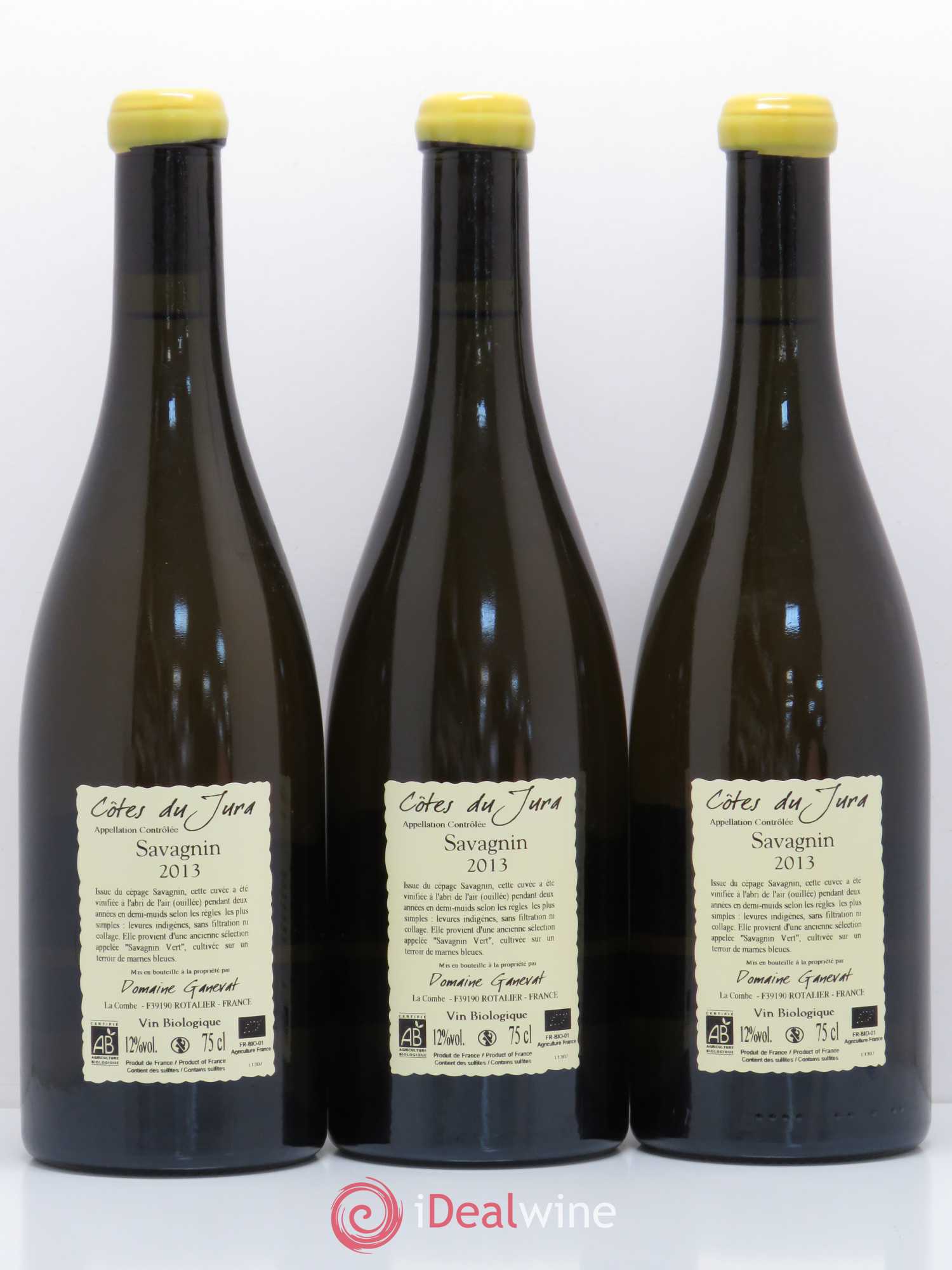Côtes du Jura Les Chalasses Marnes Bleues Jean-François Ganevat (Domaine) (sans prix de réserve) 2013 - Lot de 3 bouteilles - 1