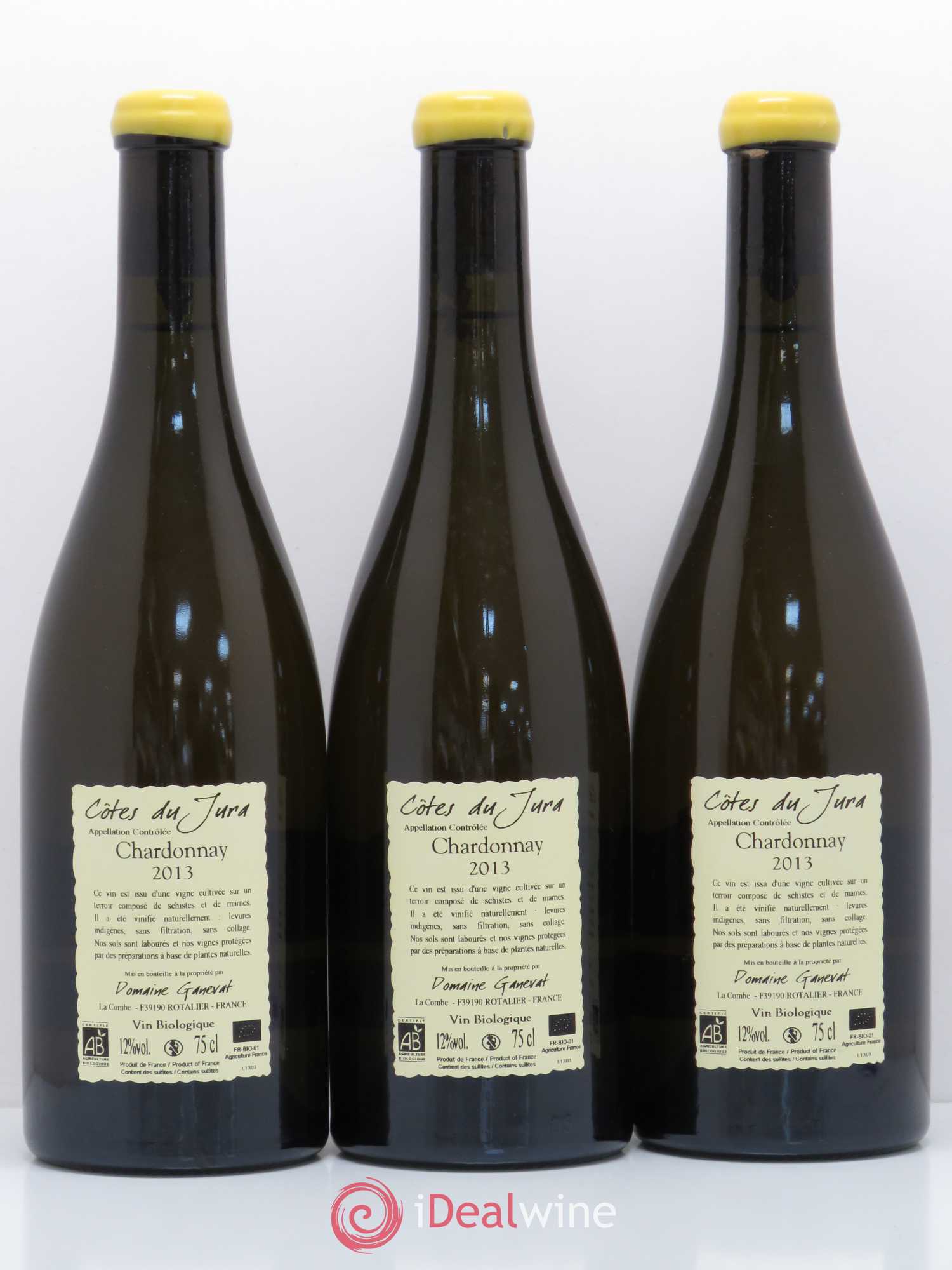 Côtes du Jura Grusse en Billat Jean-François Ganevat (Domaine) 2013 - Lot de 3 bouteilles - 1