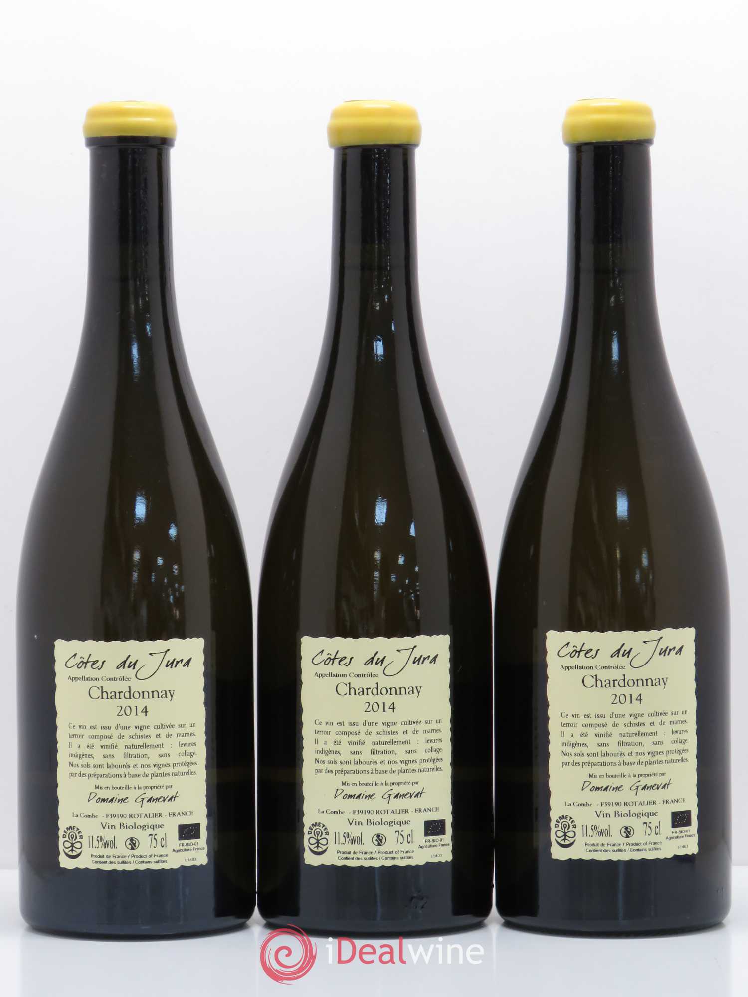 Côtes du Jura Grusse en Billat Jean-François Ganevat (Domaine) 2014 - Lot de 3 bouteilles - 1