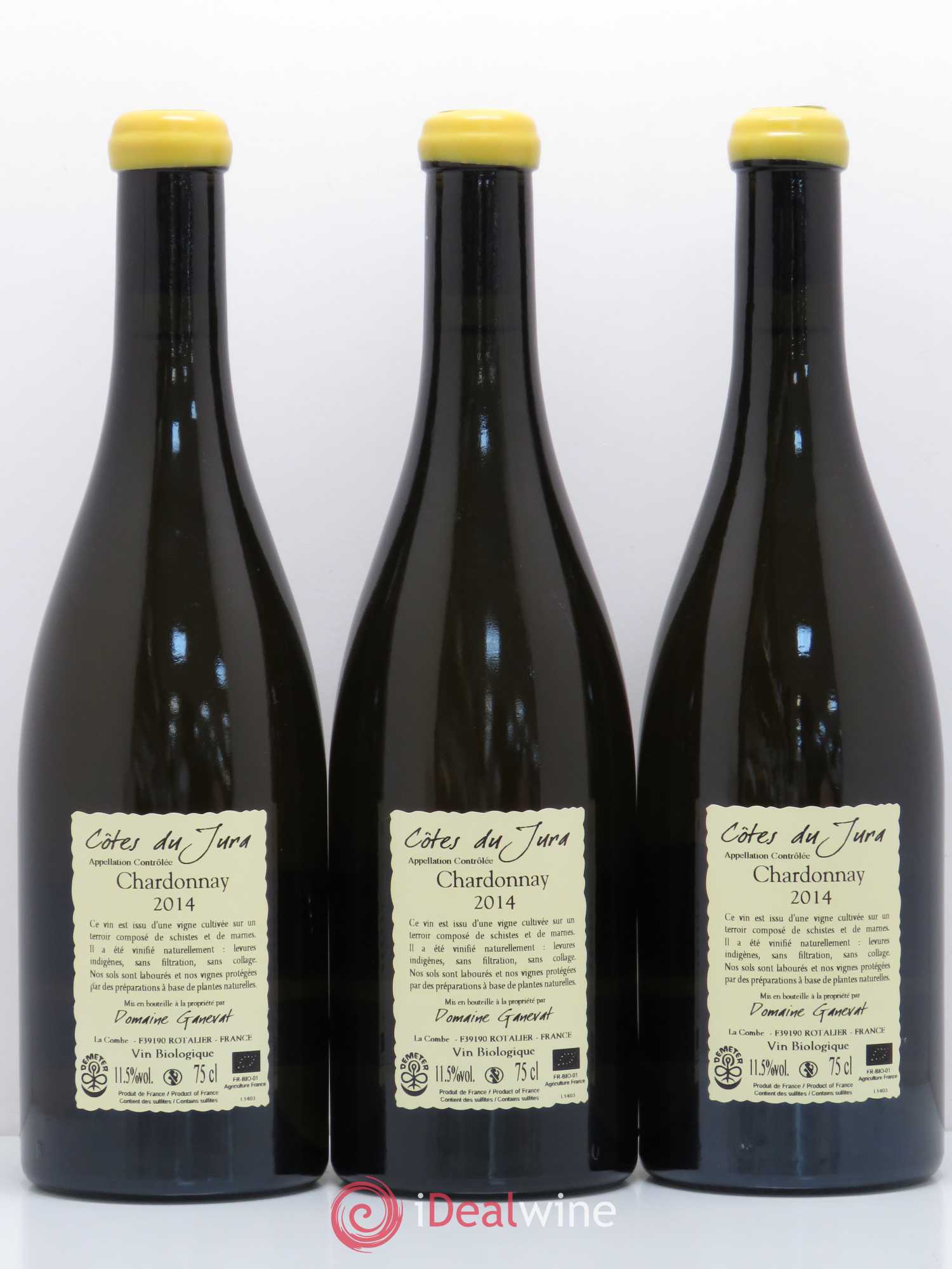 Côtes du Jura Grusse en Billat Jean-François Ganevat (Domaine) 2014 - Lot de 3 bouteilles - 1