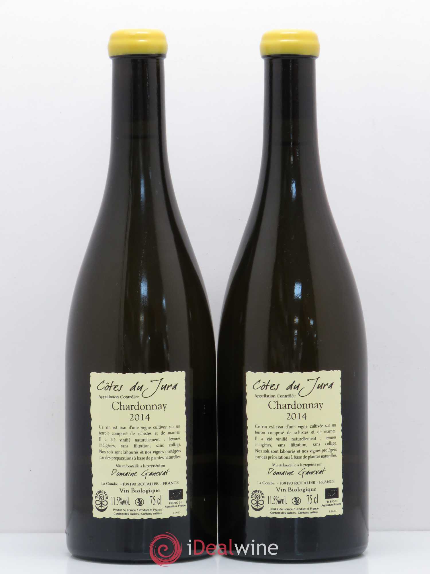 Côtes du Jura Grusse en Billat Jean-François Ganevat (Domaine) 2014 - Lot de 2 bouteilles - 1