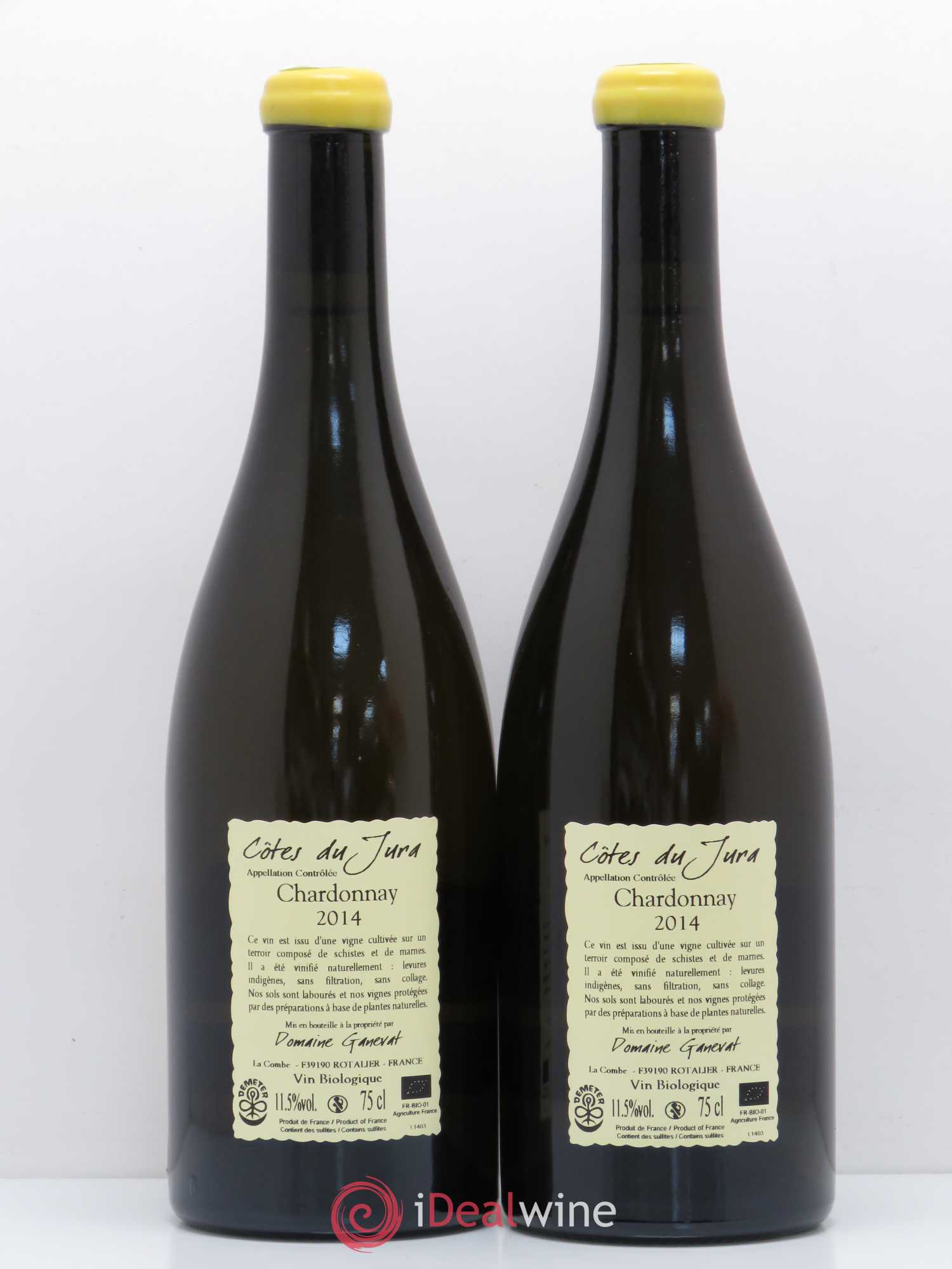 Côtes du Jura Grusse en Billat Jean-François Ganevat (Domaine) 2014 - Lot de 2 bouteilles - 1