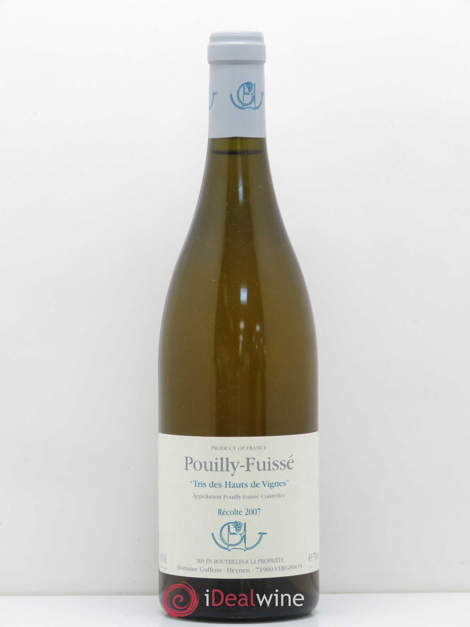 Pouilly-Fuissé Tris des Hauts des Vignes Guffens-Heynen 2007 - Lot de 1 bouteille - 0