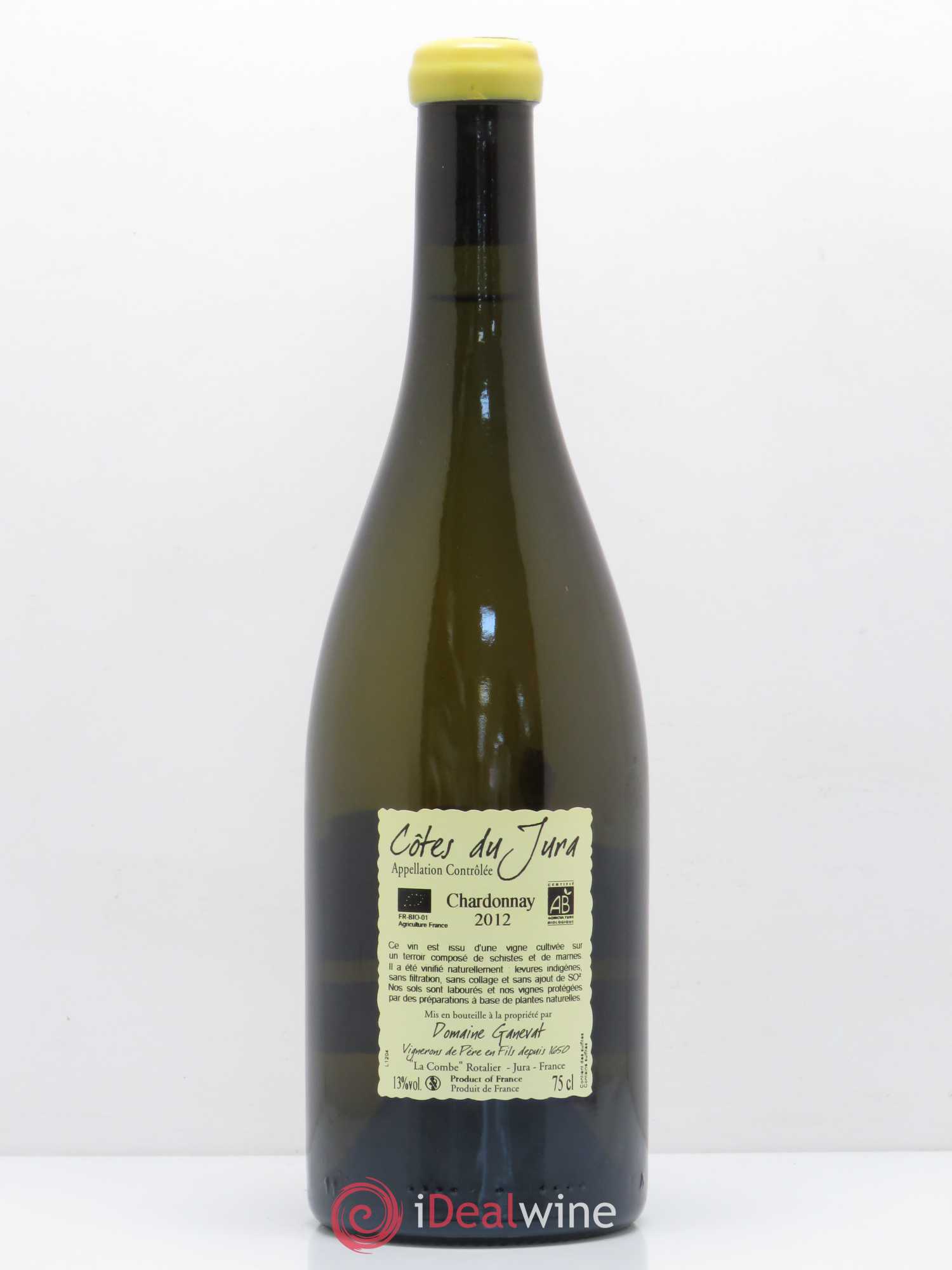 Côtes du Jura Grusse en Billat Jean-François Ganevat (Domaine) 2012 - Lot de 1 bouteille - 1