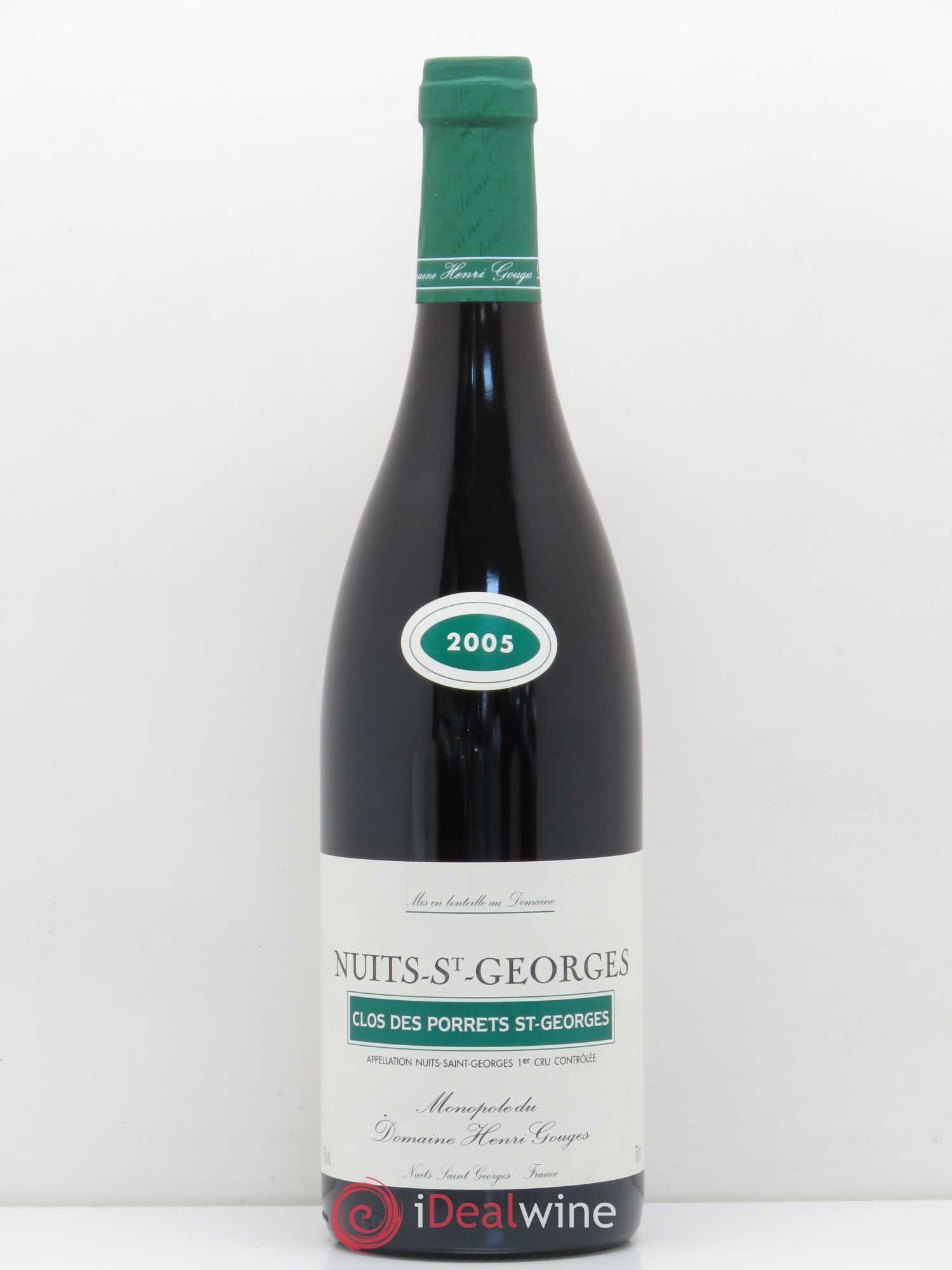 Nuits-Saint-Georges 1er Cru Clos des Porrets St Georges Henri Gouges 2005 - Posten von 1 Flasche - 0