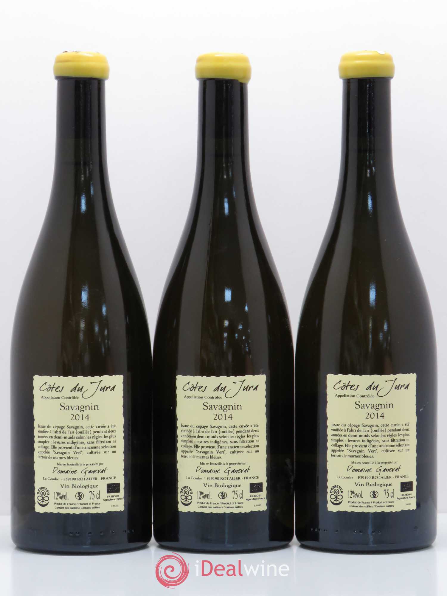 Côtes du Jura Les Chalasses Marnes Bleues Jean-François Ganevat (Domaine) 2014 - Lot de 3 bouteilles - 1