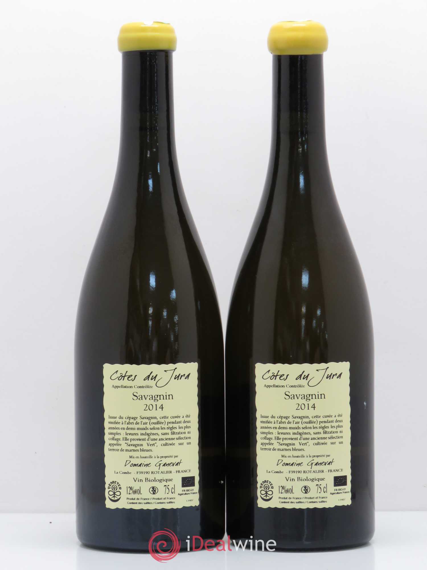 Côtes du Jura Les Chalasses Marnes Bleues Jean-François Ganevat (Domaine) 2014 - Lot de 2 bouteilles - 1