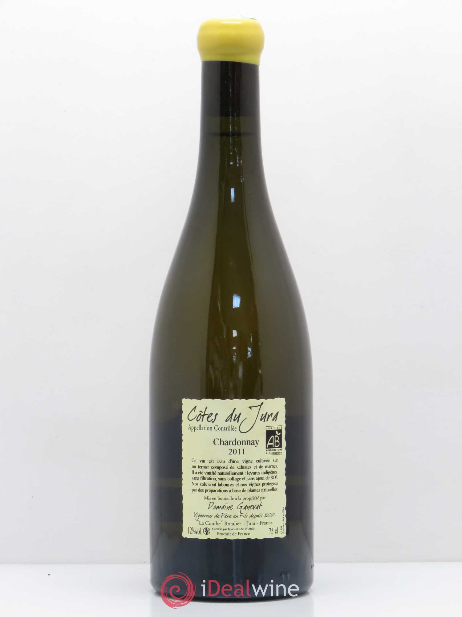 Côtes du Jura Grusse en Billat Jean-François Ganevat (Domaine) 2011 - Lot de 1 bouteille - 1