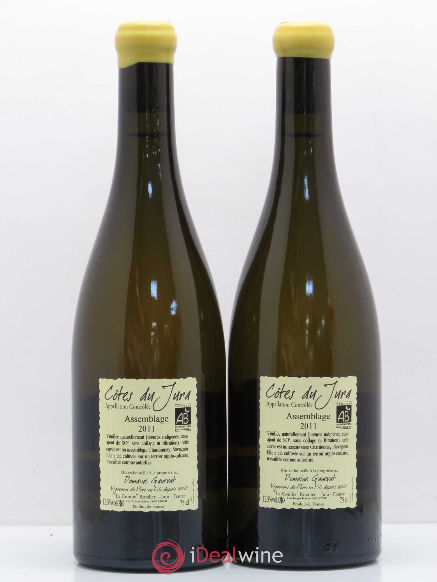 Côtes du Jura Cuvée Orégane Jean-François Ganevat (Domaine) 2011 - Lot de 2 bouteilles - 1