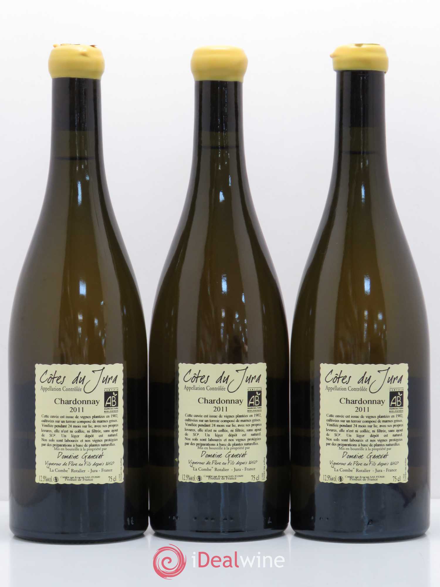 Côtes du Jura Les Chalasses Vieilles Vignes Jean-François Ganevat (Domaine) 2011 - Lot de 3 bouteilles - 1