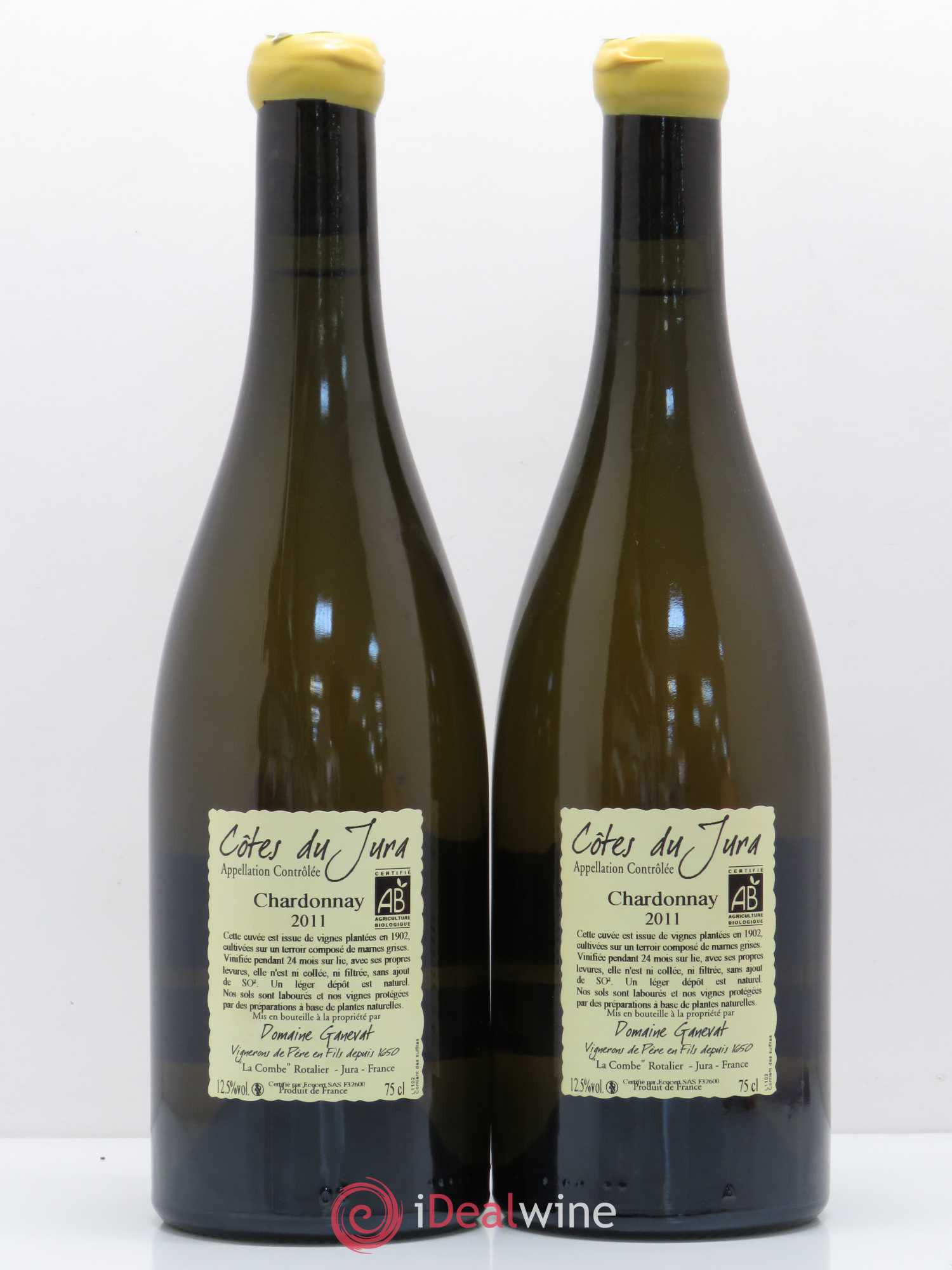 Côtes du Jura Les Chalasses Vieilles Vignes Jean-François Ganevat (Domaine) 2011 - Lot de 2 bouteilles - 1