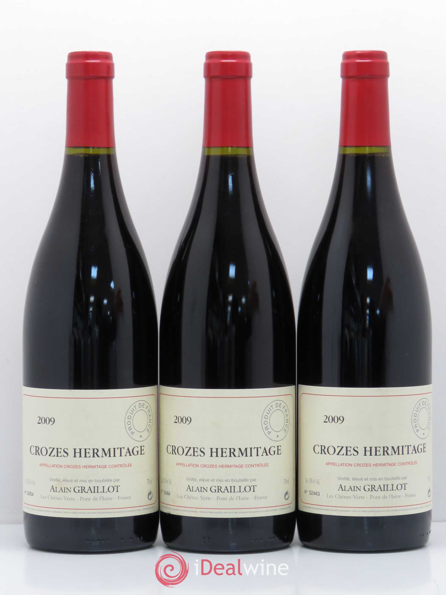 Crozes-Hermitage Domaine Graillot 2009 - Lot de 3 bouteilles - 0