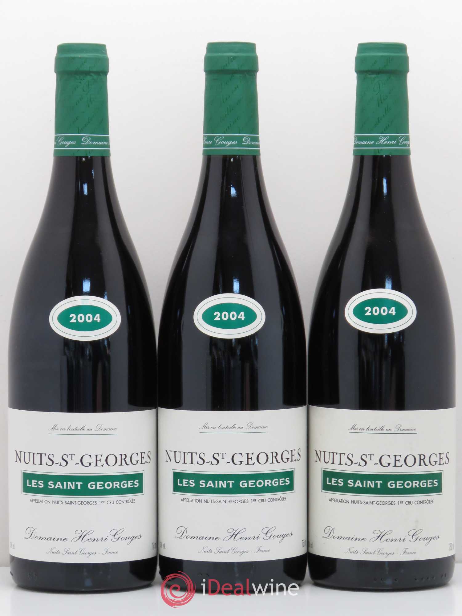 Nuits-Saint-Georges 1er Cru Les Saints Georges Henri Gouges 2004 - Lot de 3 bouteilles - 0