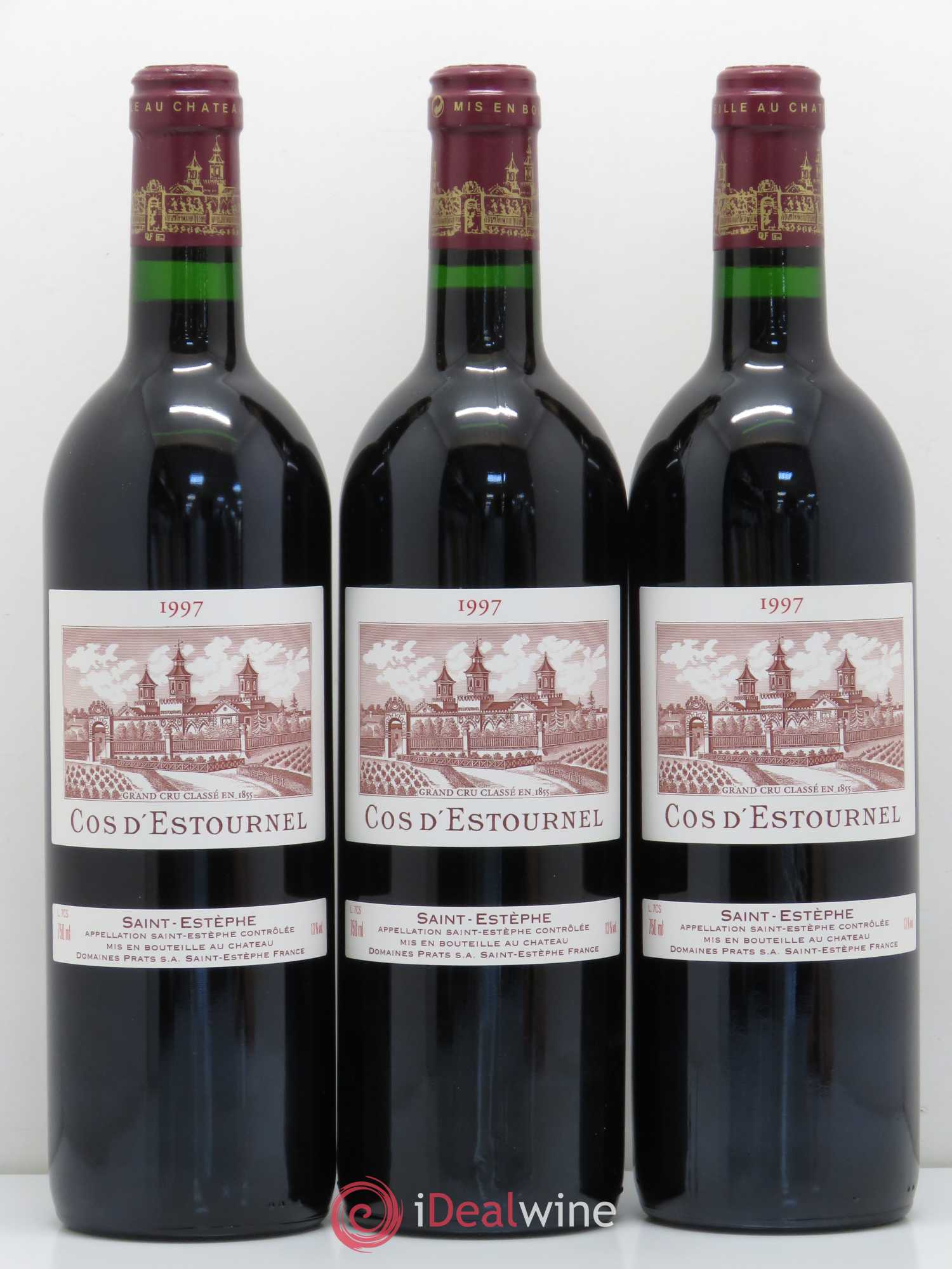 Cos d'Estournel 2ème Grand Cru Classé 1997 - Lot de 3 bouteilles - 0