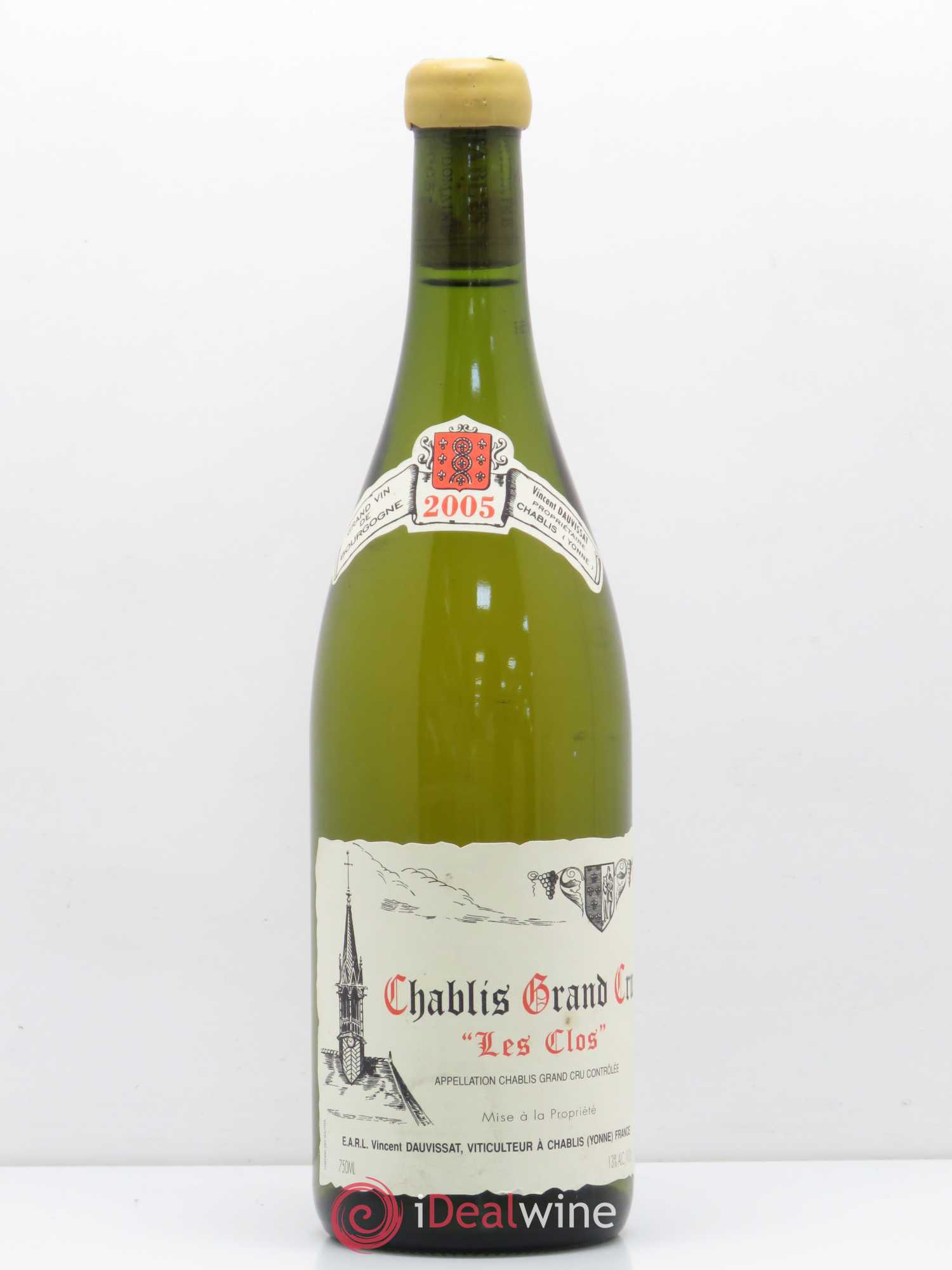 Chablis Grand Cru Les Clos Vincent Dauvissat (Domaine) 2005 - Lot de 1 bouteille - 0