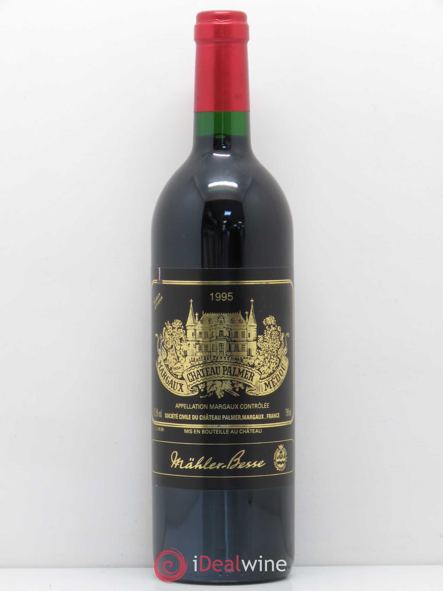 Château Palmer 3ème Grand Cru Classé 1995 - Lot de 1 bouteille - 0