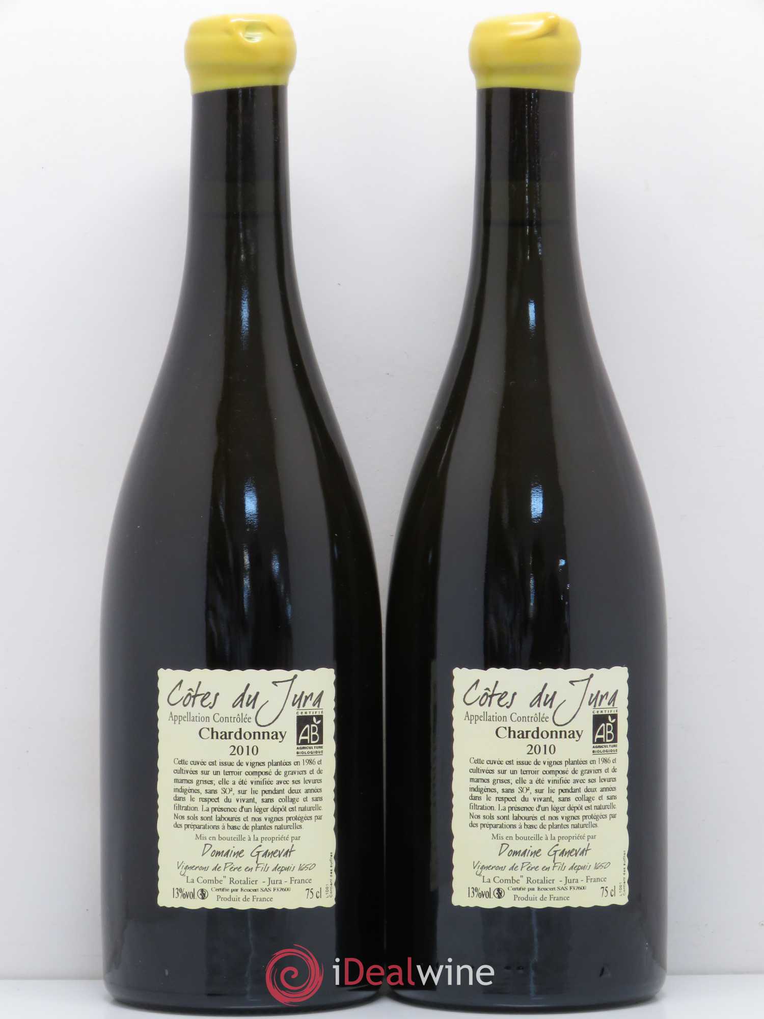Côtes du Jura Cuvée Florine Jean-François Ganevat (Domaine) 2010 - Lot de 2 bouteilles - 1