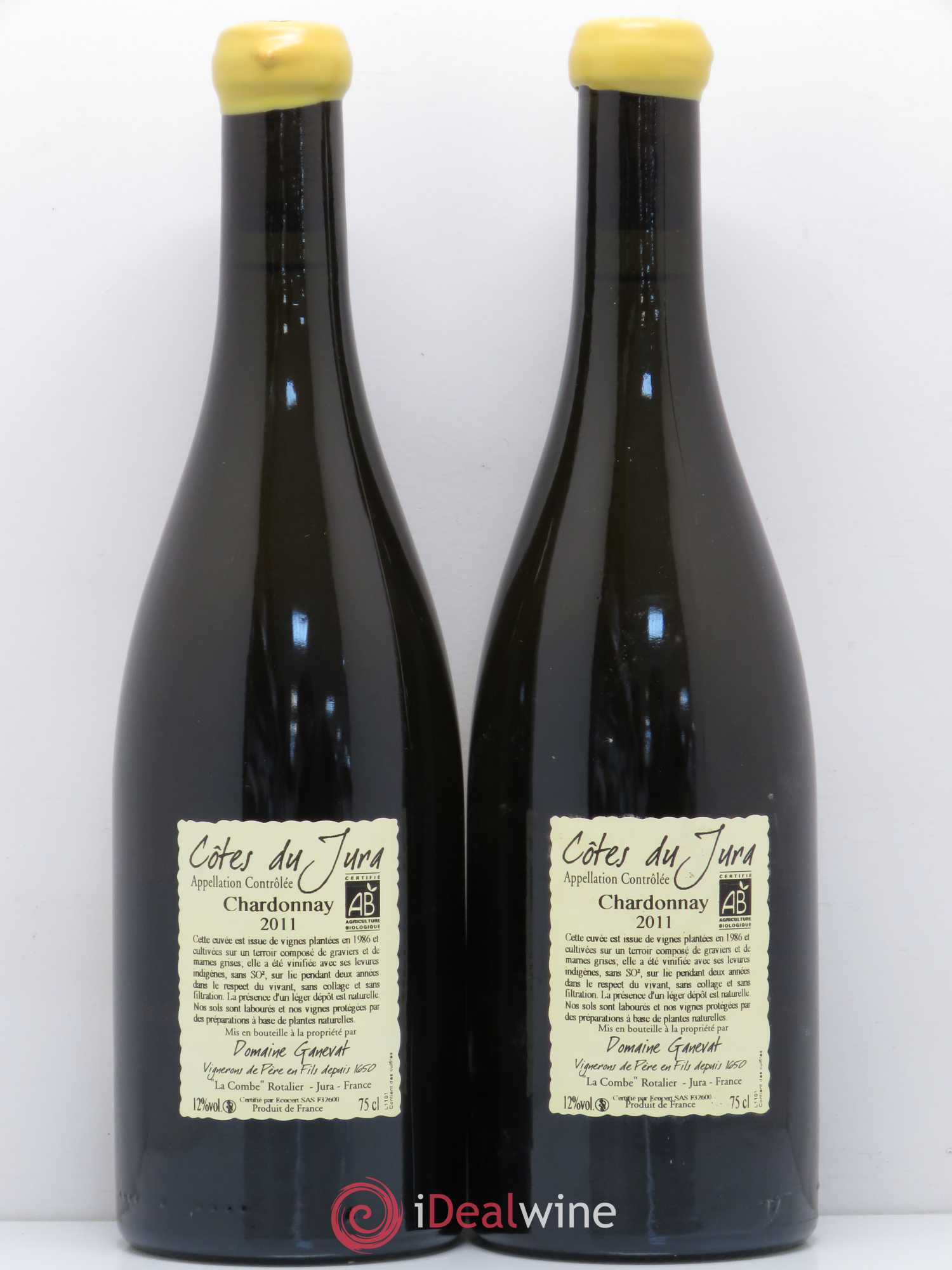 Côtes du Jura Cuvée Florine Jean-François Ganevat (Domaine) 2011 - Lot de 2 bouteilles - 1