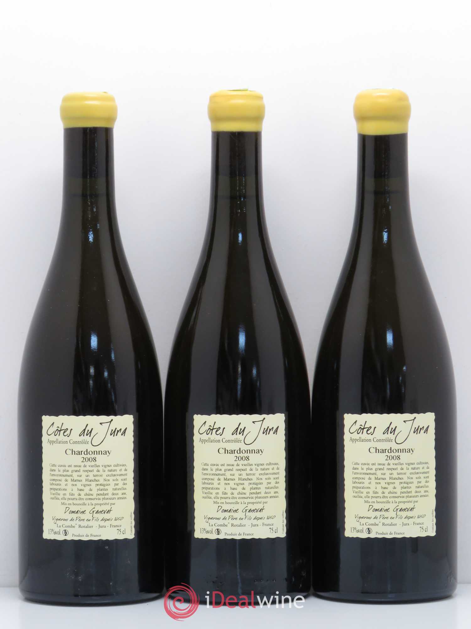 Côtes du Jura Les Grands Teppes Vieilles Vignes Jean-François Ganevat (Domaine) 2008 - Lot de 3 bouteilles - 1