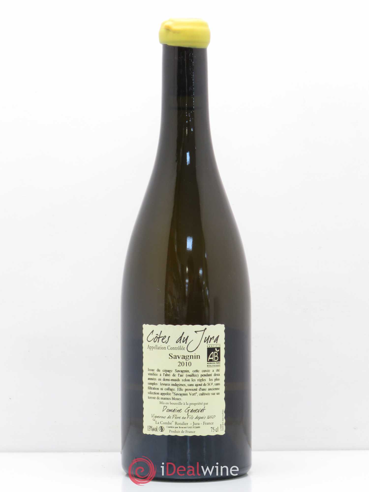 Côtes du Jura Les Chalasses Marnes Bleues Jean-François Ganevat (Domaine) 2010 - Lot de 1 bouteille - 1