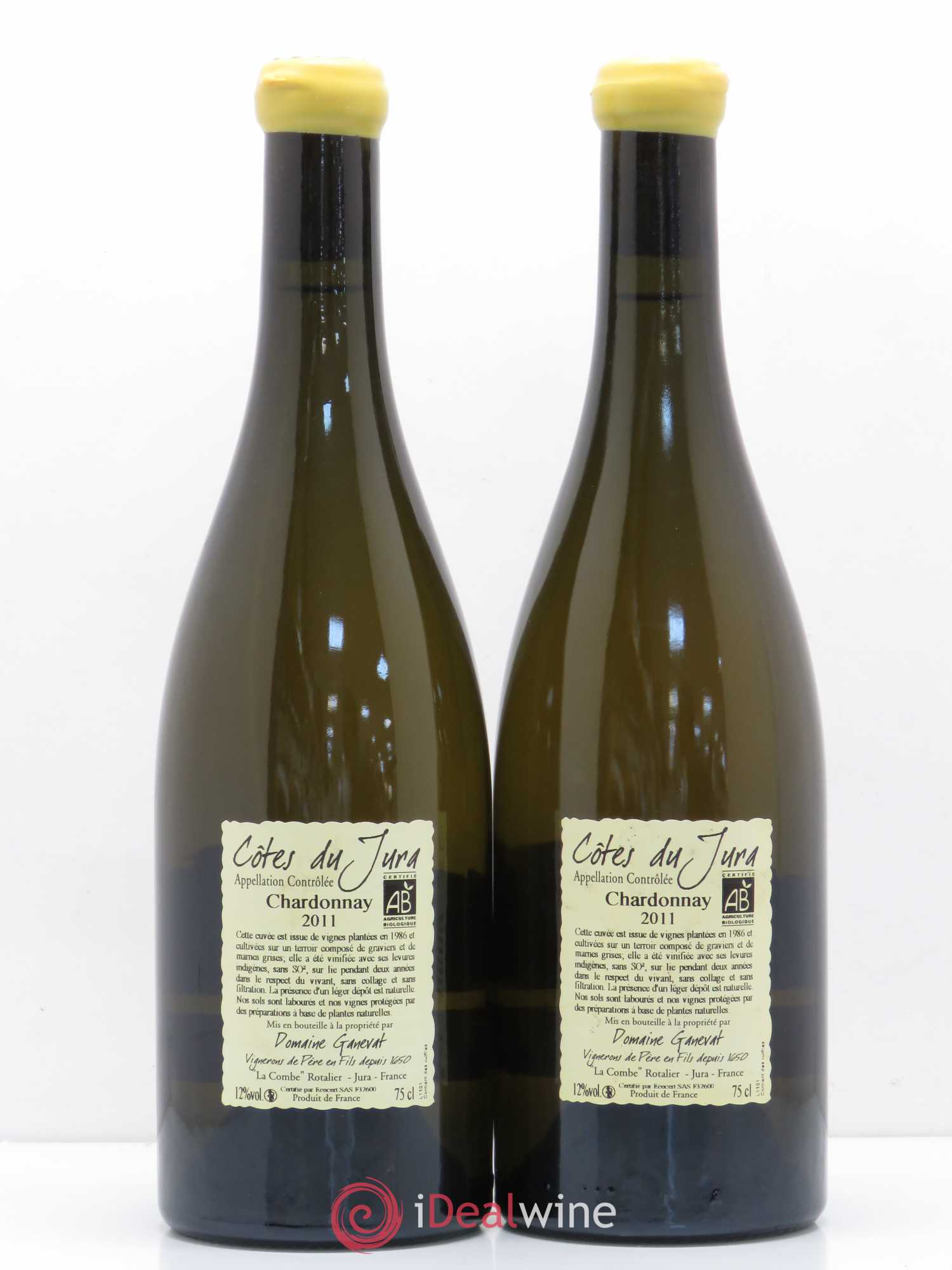Côtes du Jura Cuvée Florine Jean-François Ganevat (Domaine) 2011 - Lot de 2 bouteilles - 1