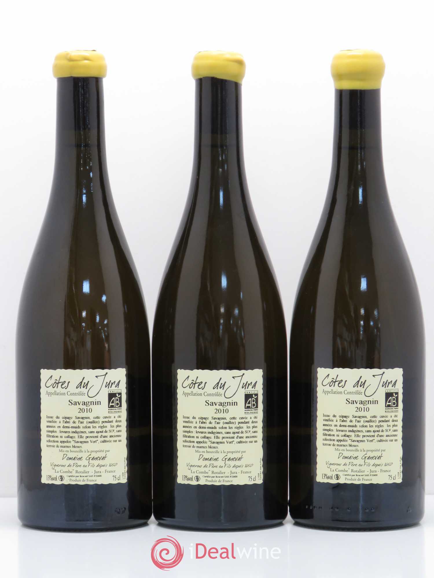 Côtes du Jura Les Chalasses Marnes Bleues Jean-François Ganevat (Domaine) 2010 - Lot de 3 bouteilles - 1